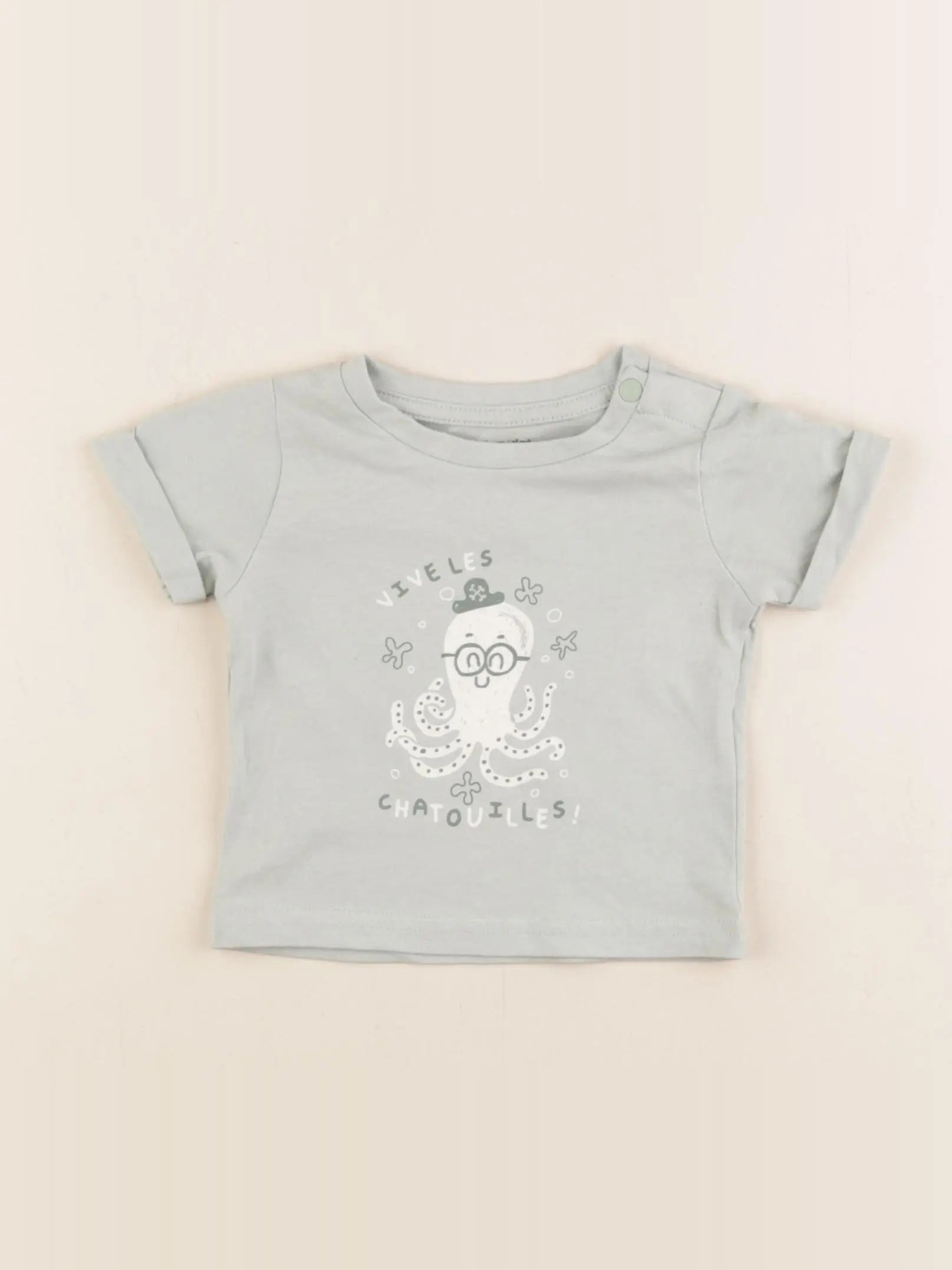 Vertbaudet - tee-shirt vert - 3 mois