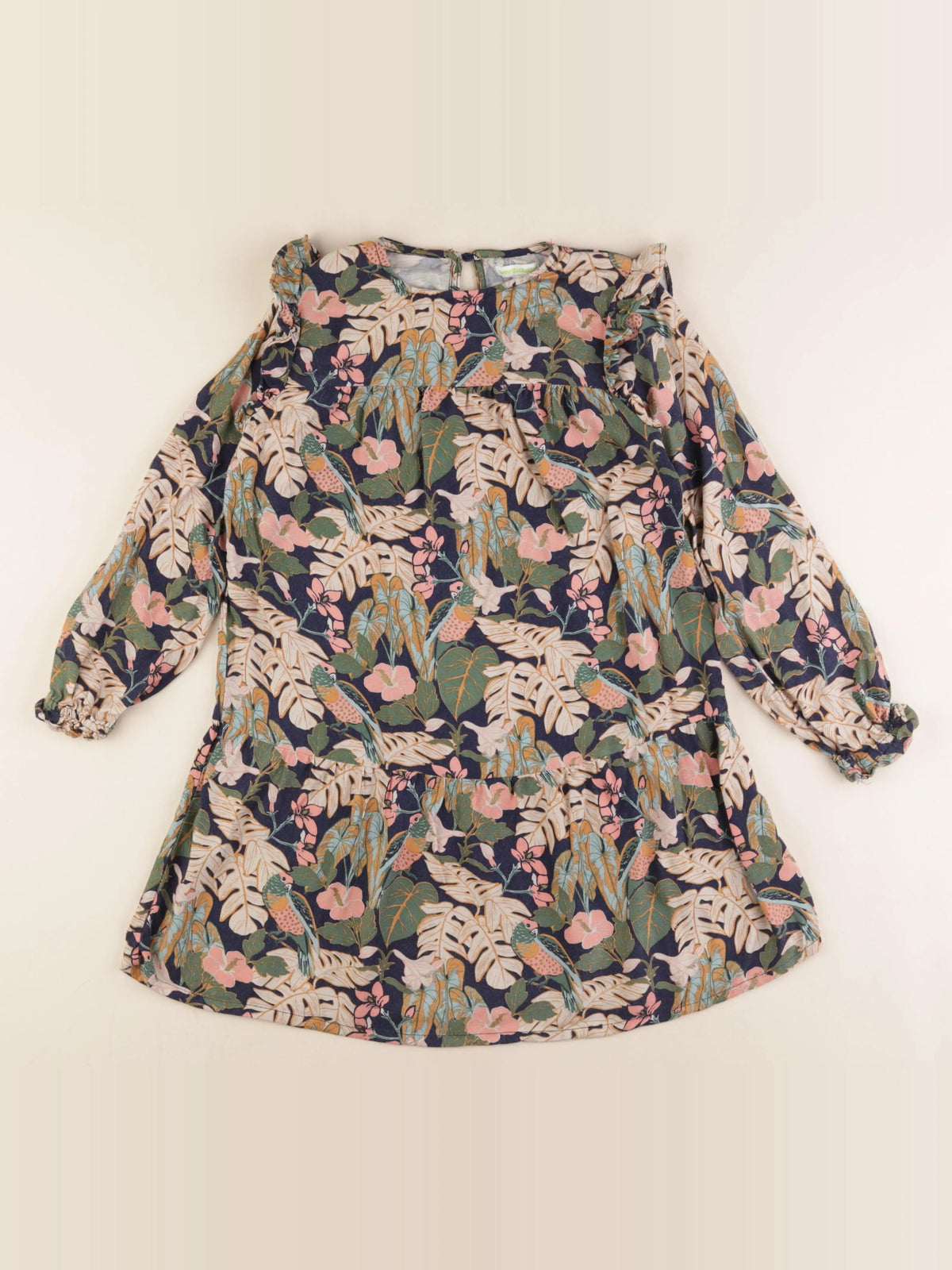 Vertbaudet - robe multicolore - 9 ans