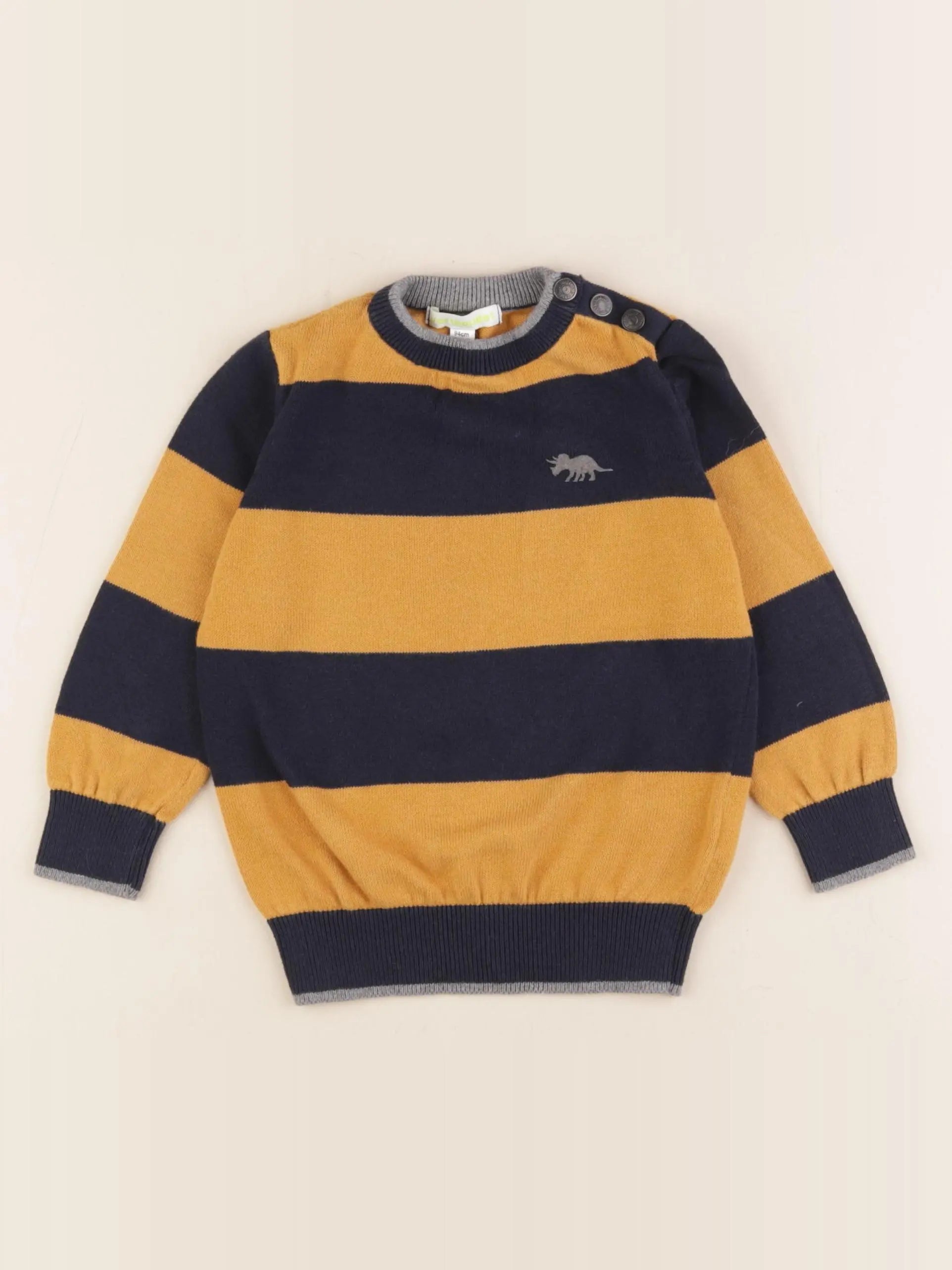 Vertbaudet - pull jaune - 3 ans