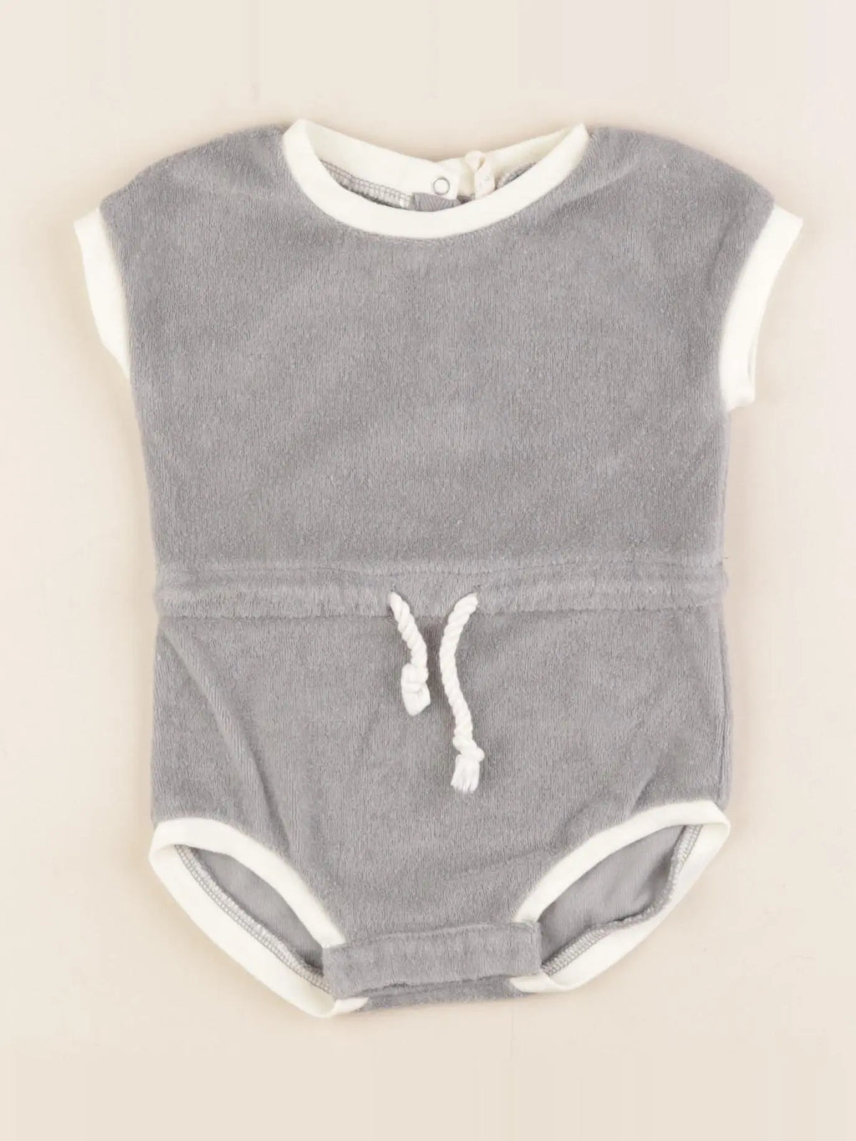Quincy Mae - combinaison gris - 3/6 mois