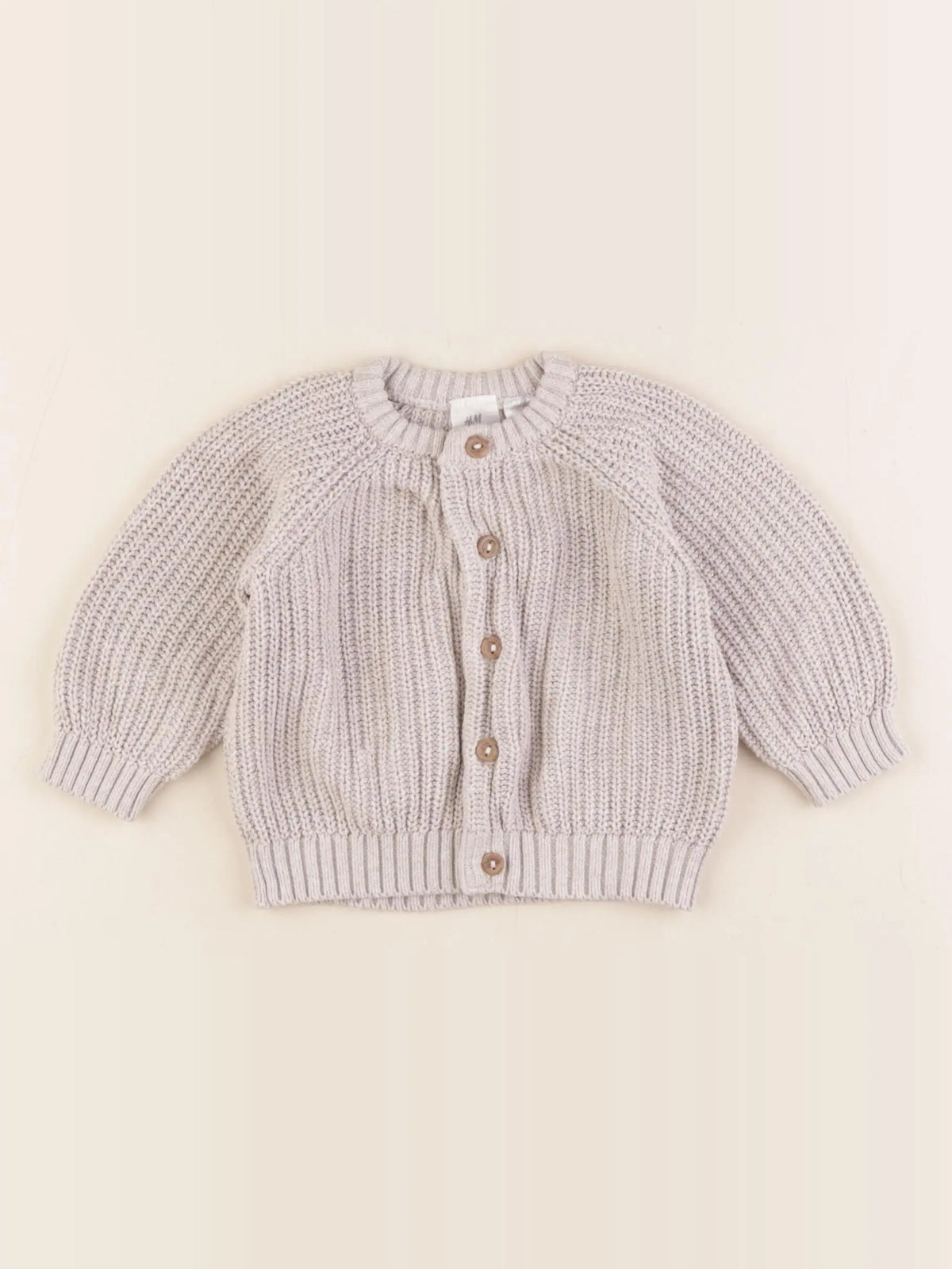 H&M - gilet beige - 2/4 mois