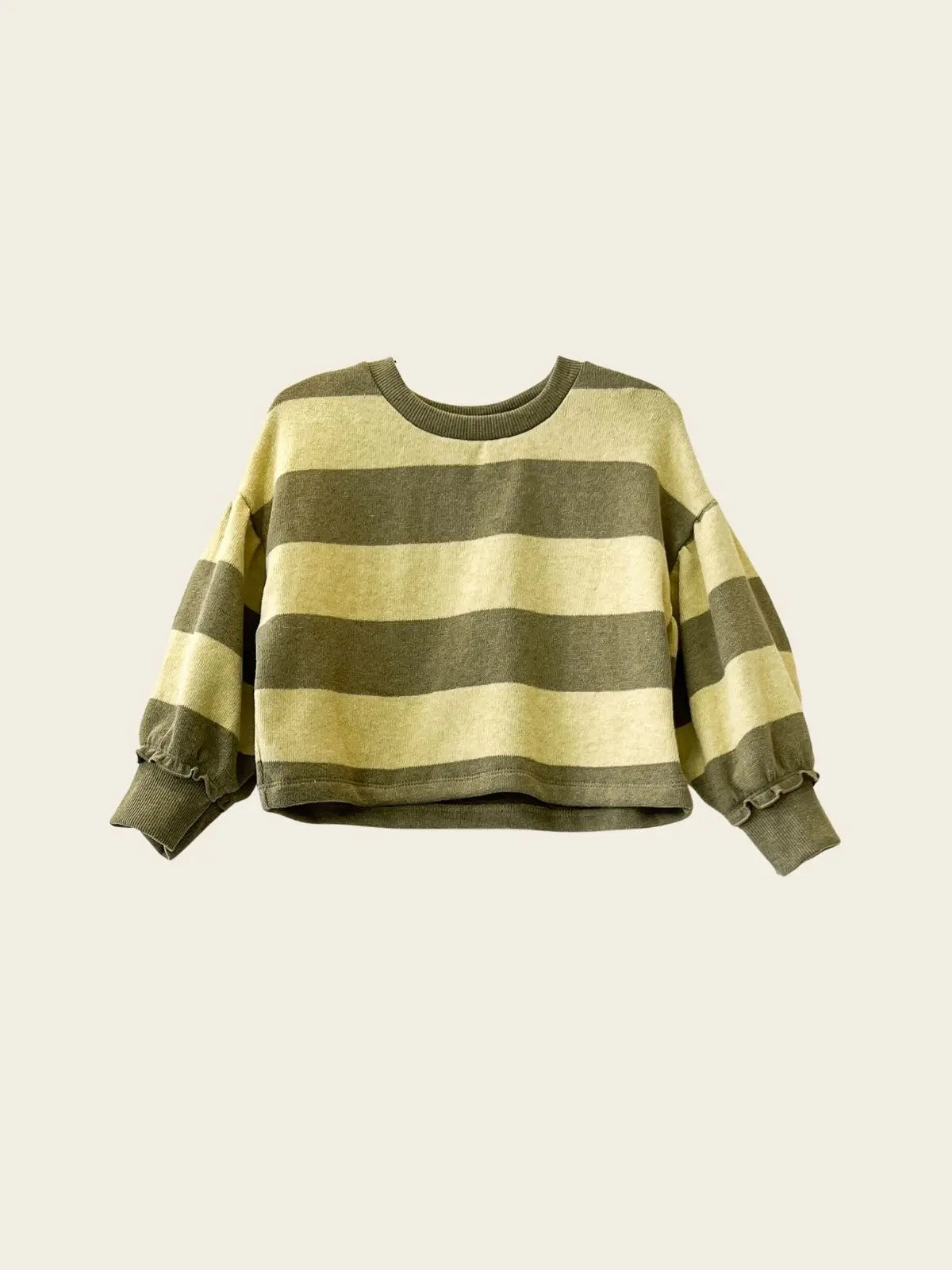 Sweat jaune, vert BERGAMOT