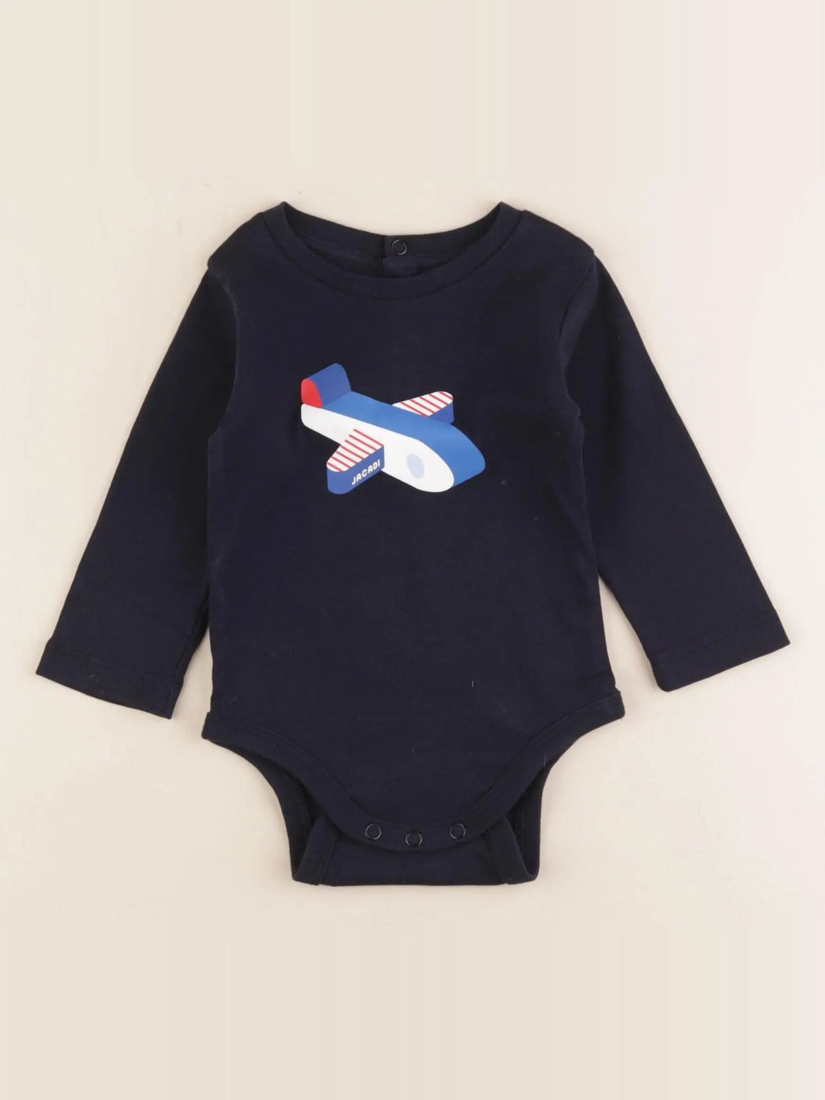 Jacadi - body tee-shirt bleu - 12 mois