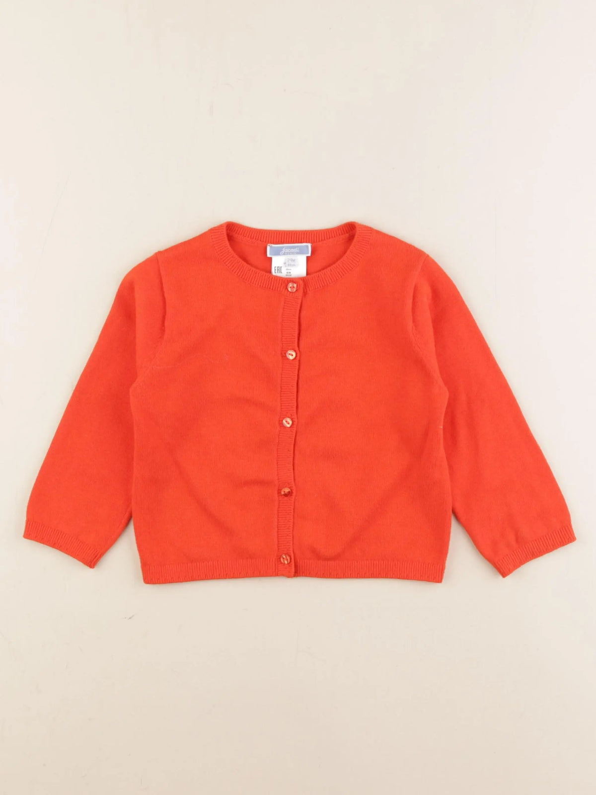 Jacadi - gilet orange - 24 mois