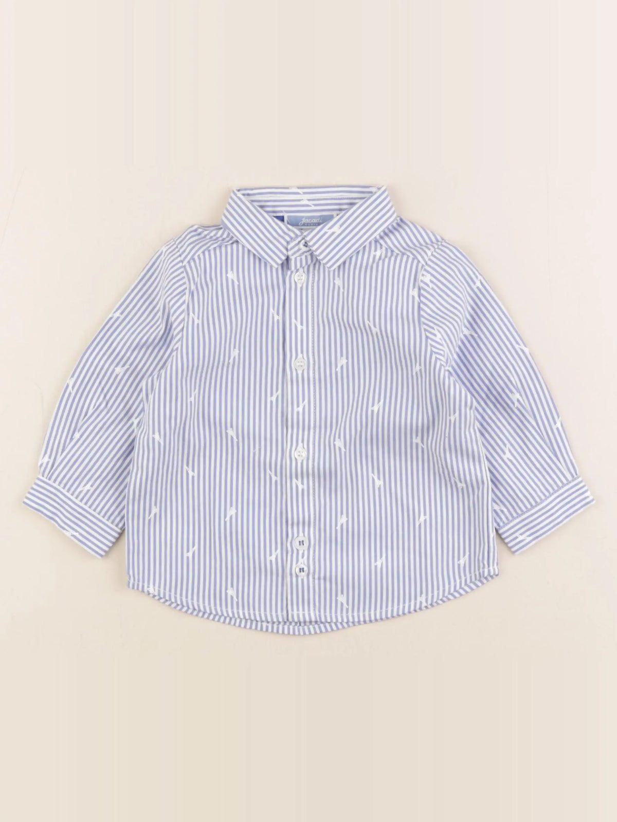Jacadi - chemise bleu, blanc - 6 mois