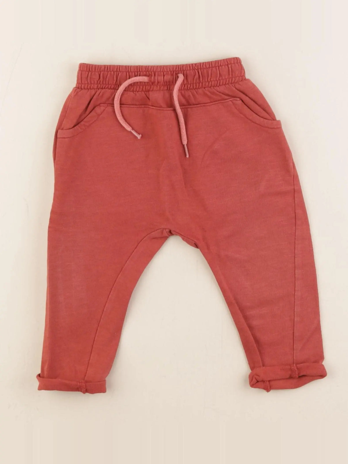 Vertbaudet - jogging rouge - 12 mois