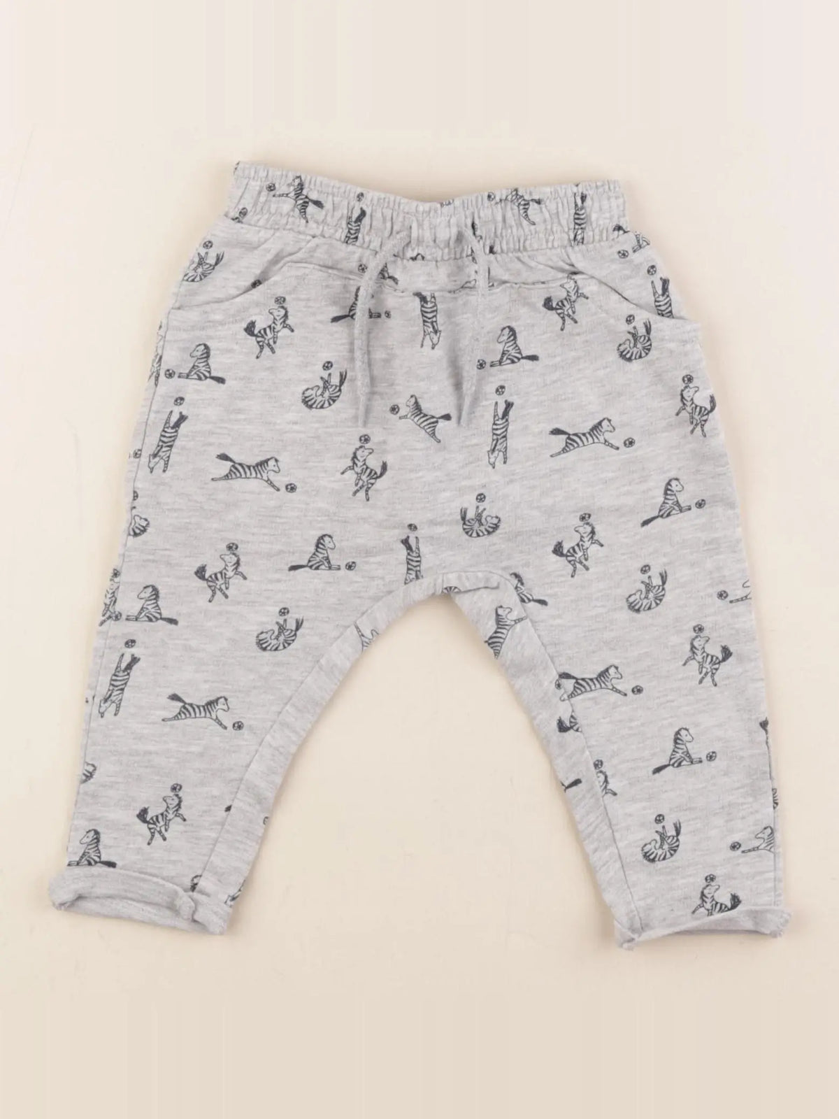 Vertbaudet - jogging gris - 9 mois
