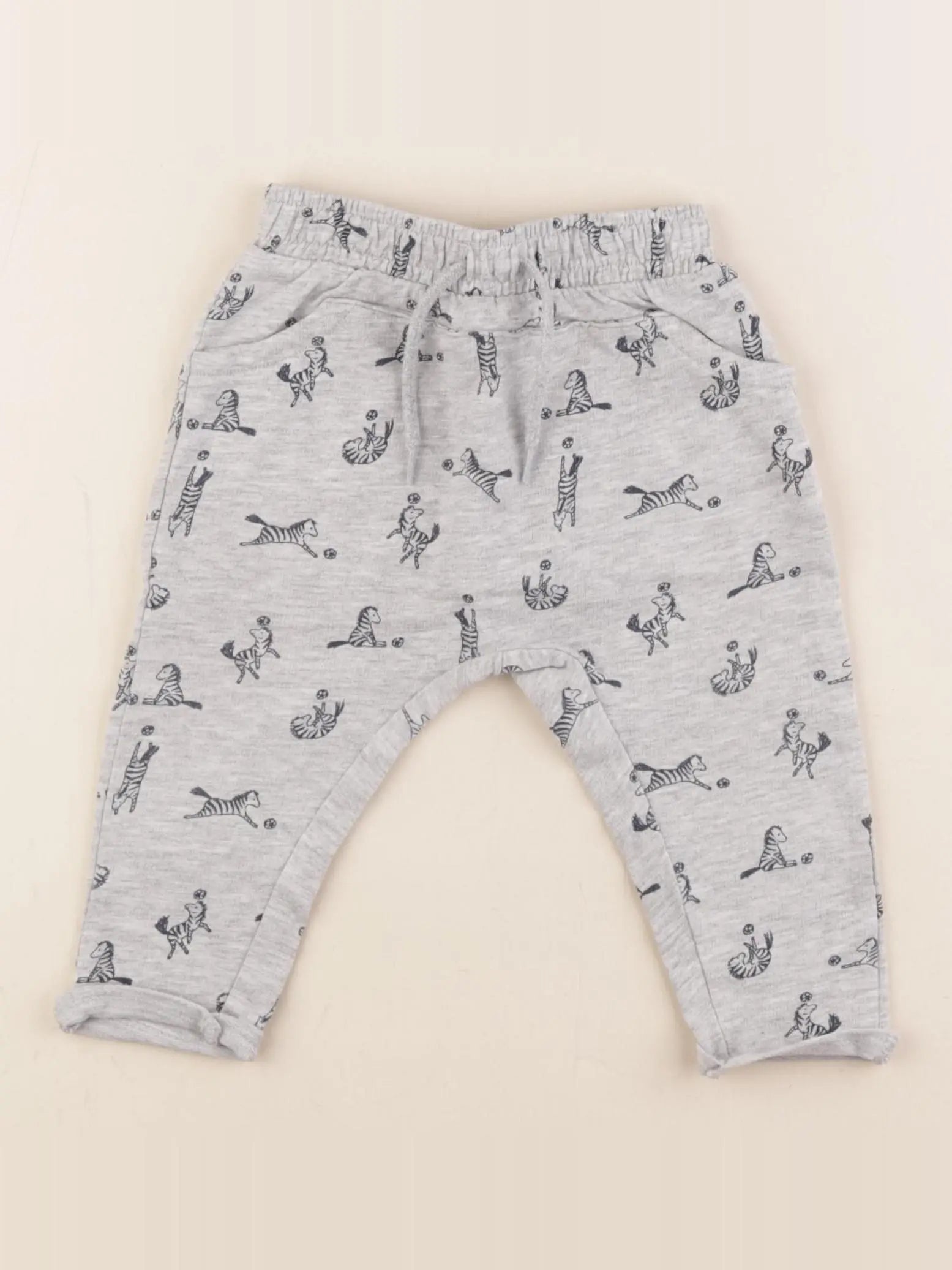 Vertbaudet - jogging gris - 9 mois