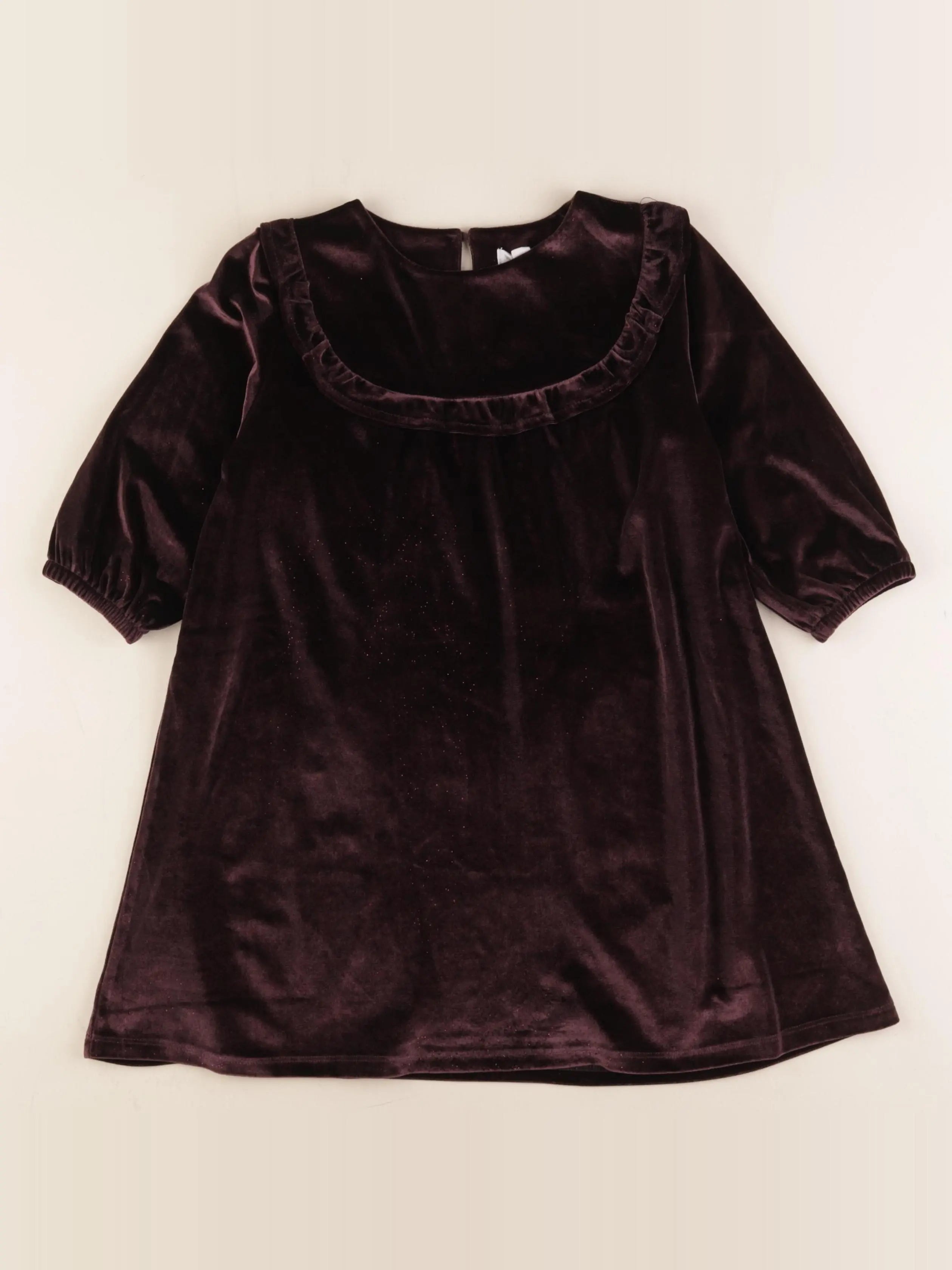 Vertbaudet - robe violet - 7 ans