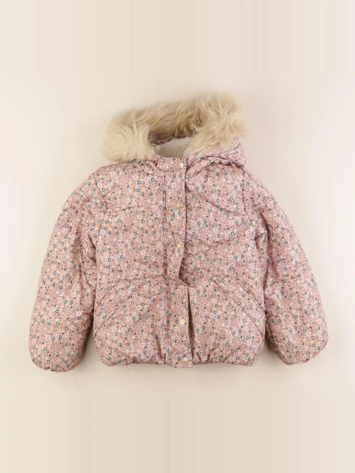 Vertbaudet - doudoune multicolore - 7 ans