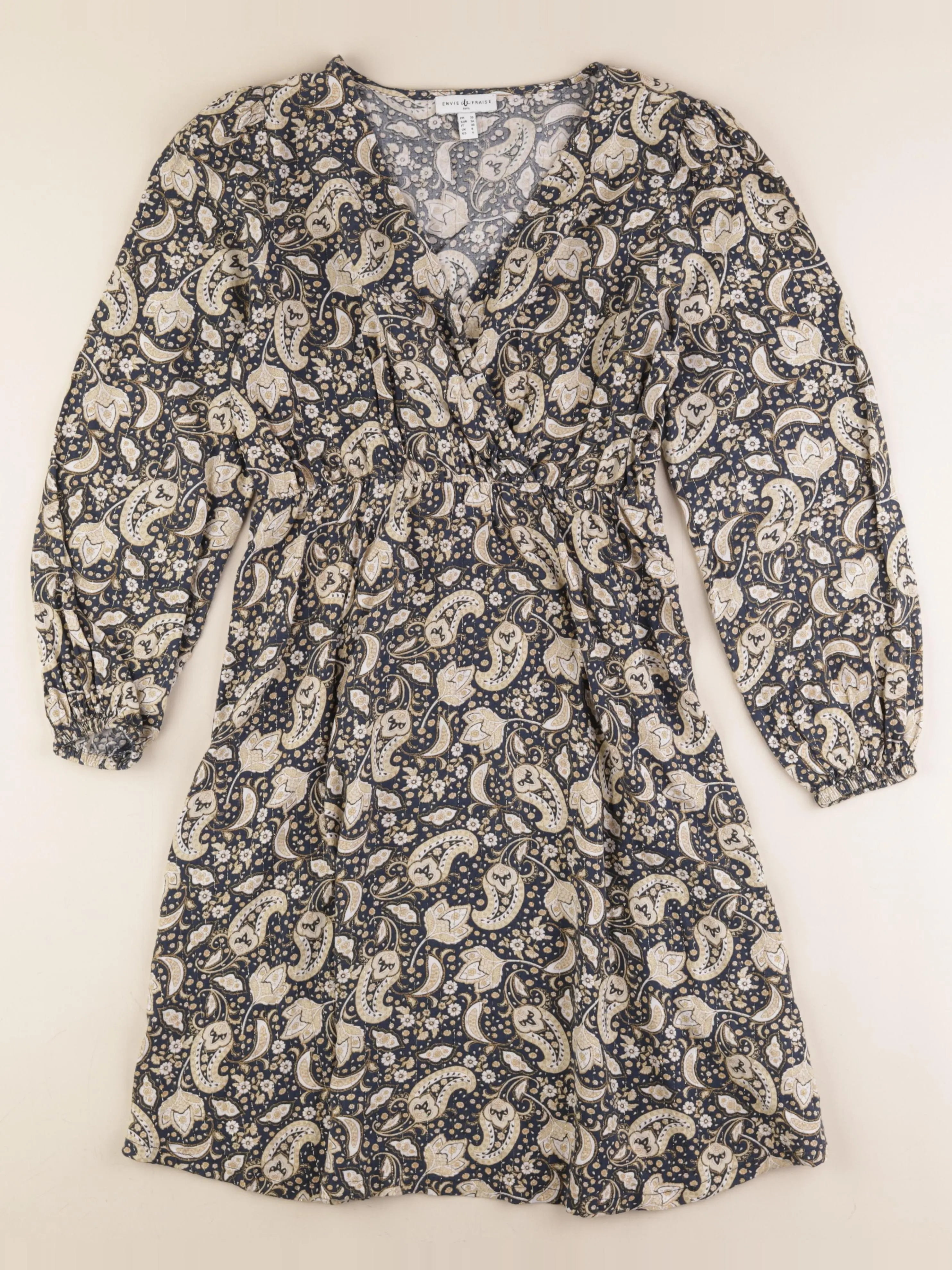 Envie de fraise - robe grossesse or, bleu - 36
