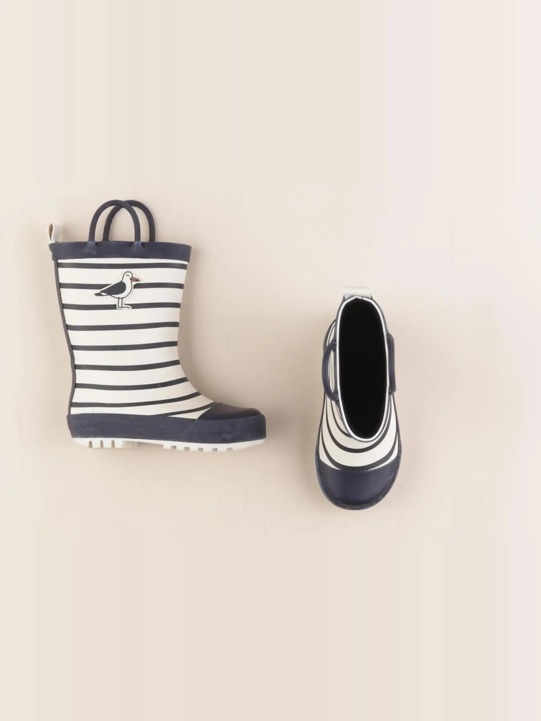Vertbaudet - bottes bleu, blanc - pointure 24