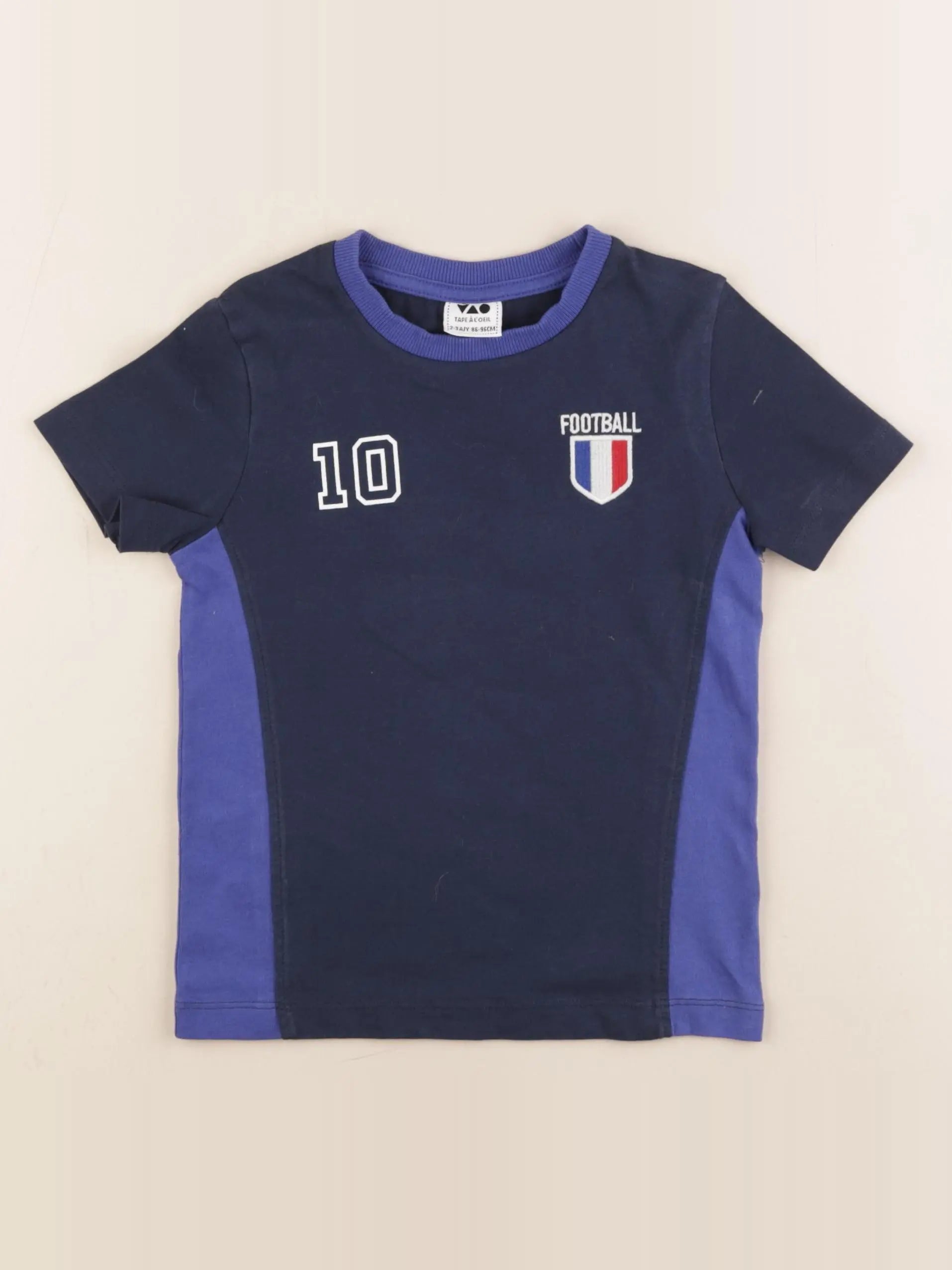 Tape à l'oeil - tee-shirt imprimé au dos bleu - 2/3 ans