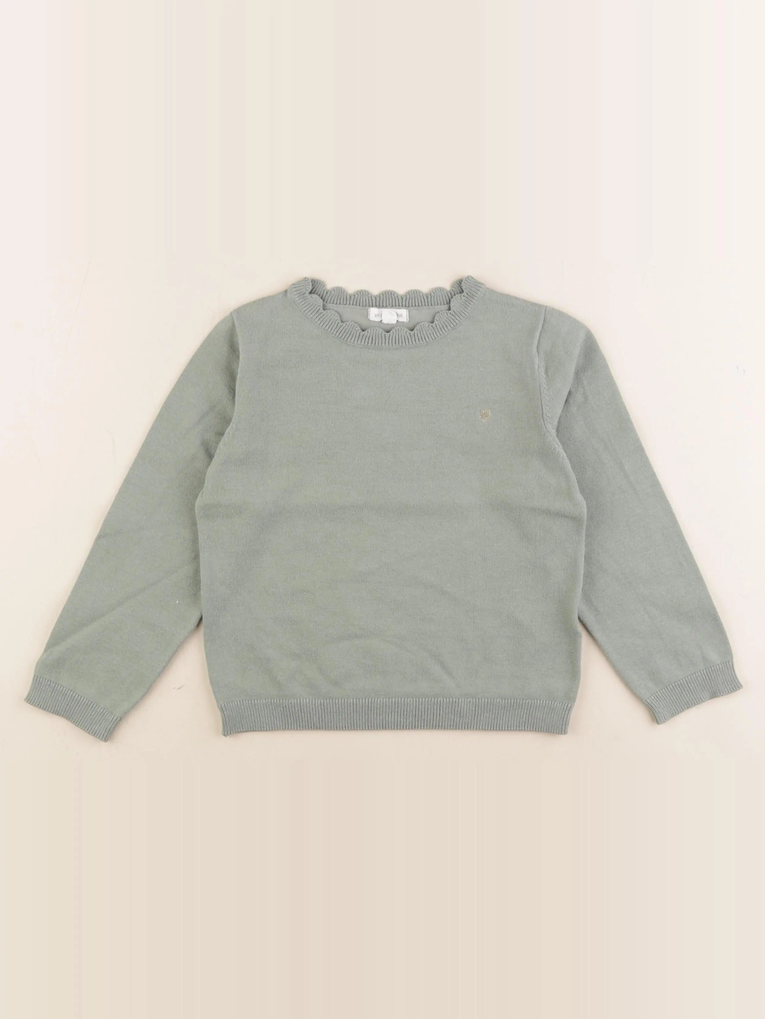 Vertbaudet - pull vert - 6 ans