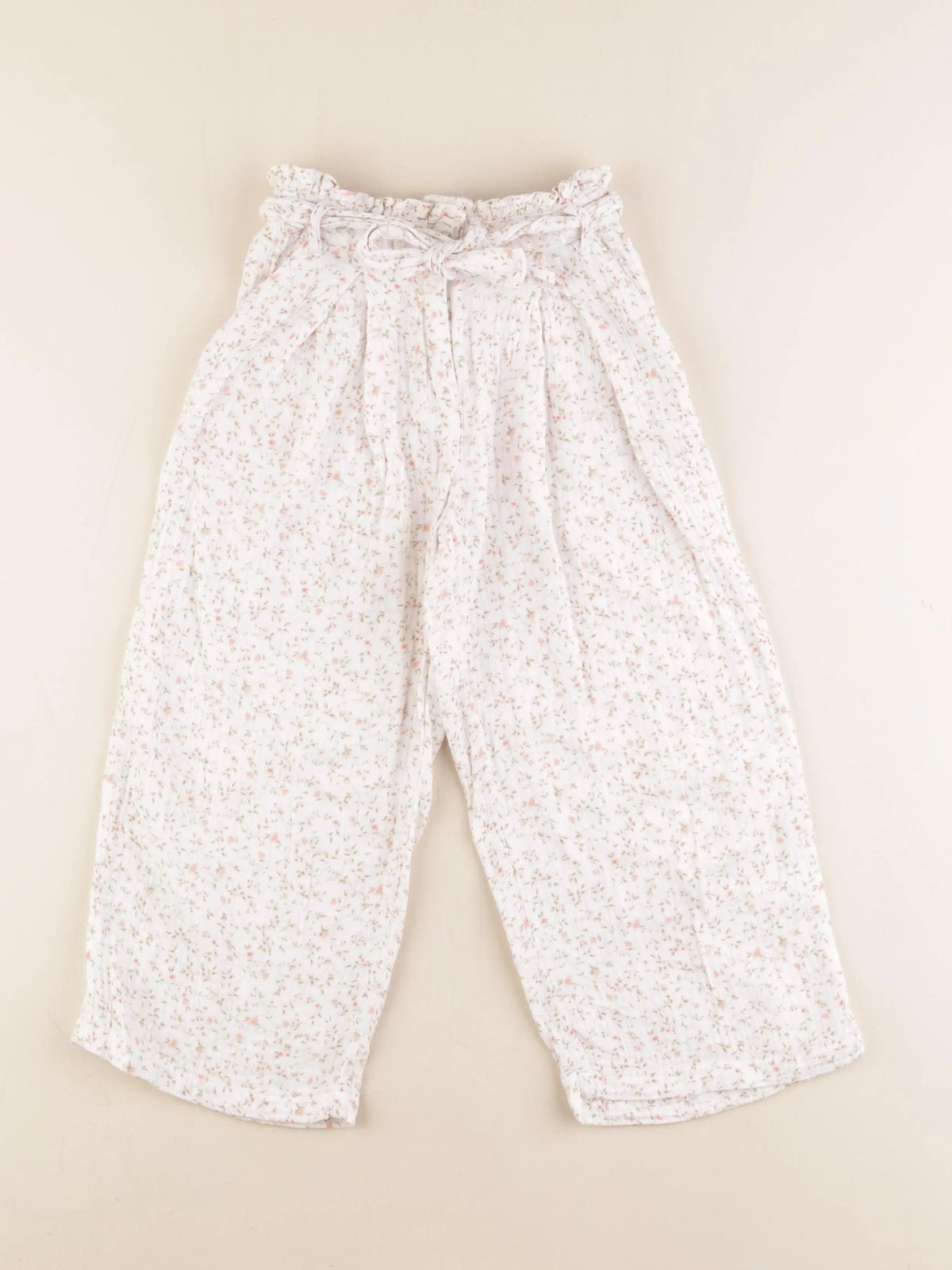 Vertbaudet - pantalon blanc - 7 ans