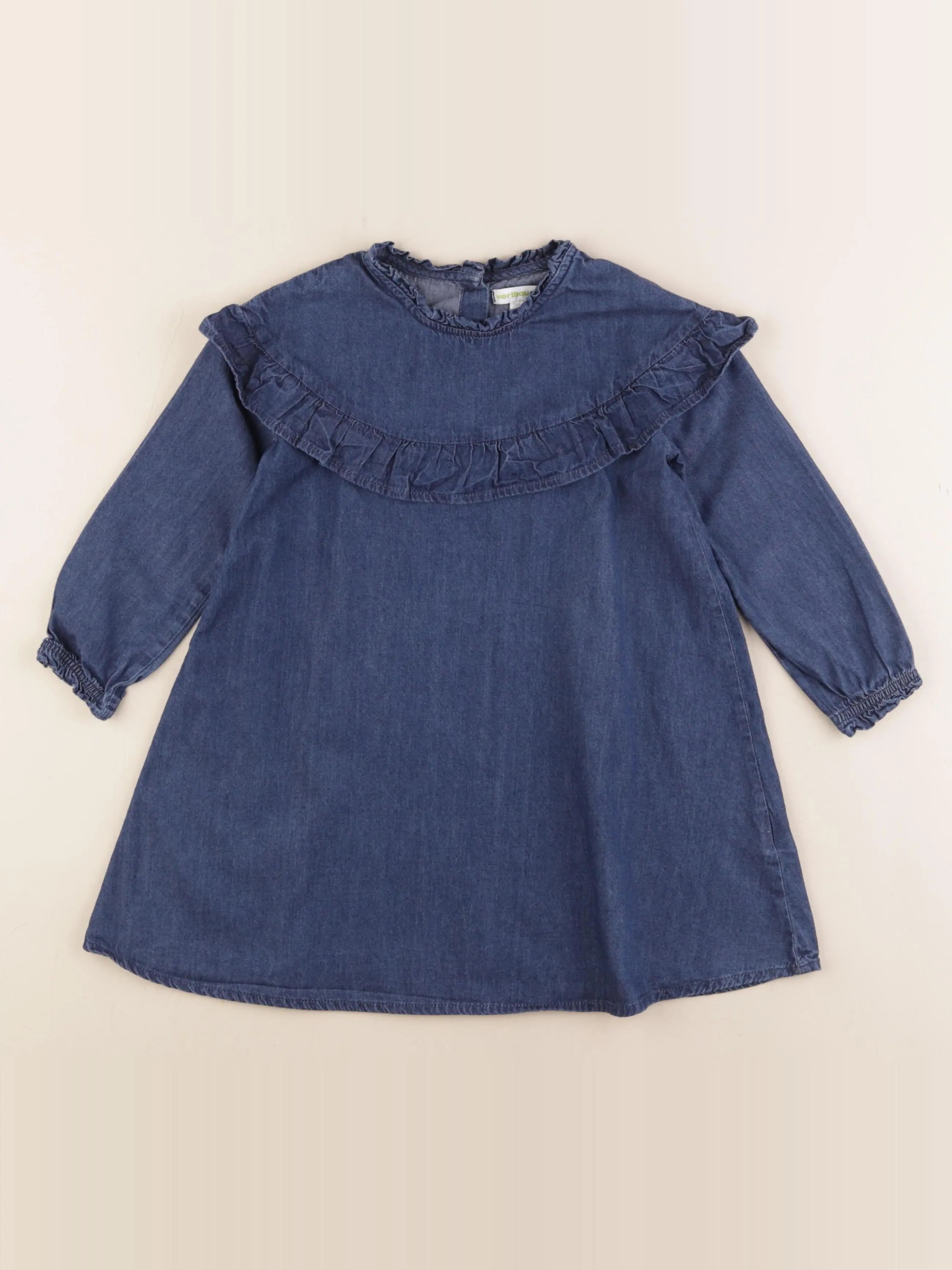 Vertbaudet - robe bleu - 4 ans