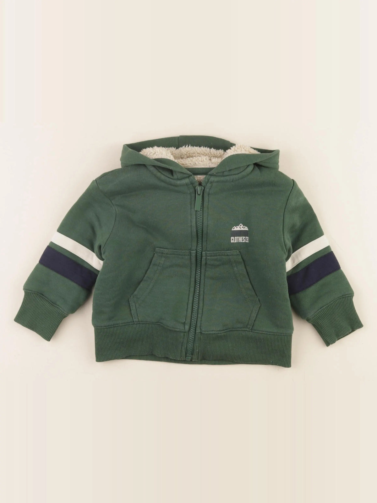 Vertbaudet - sweat vert - 2 ans