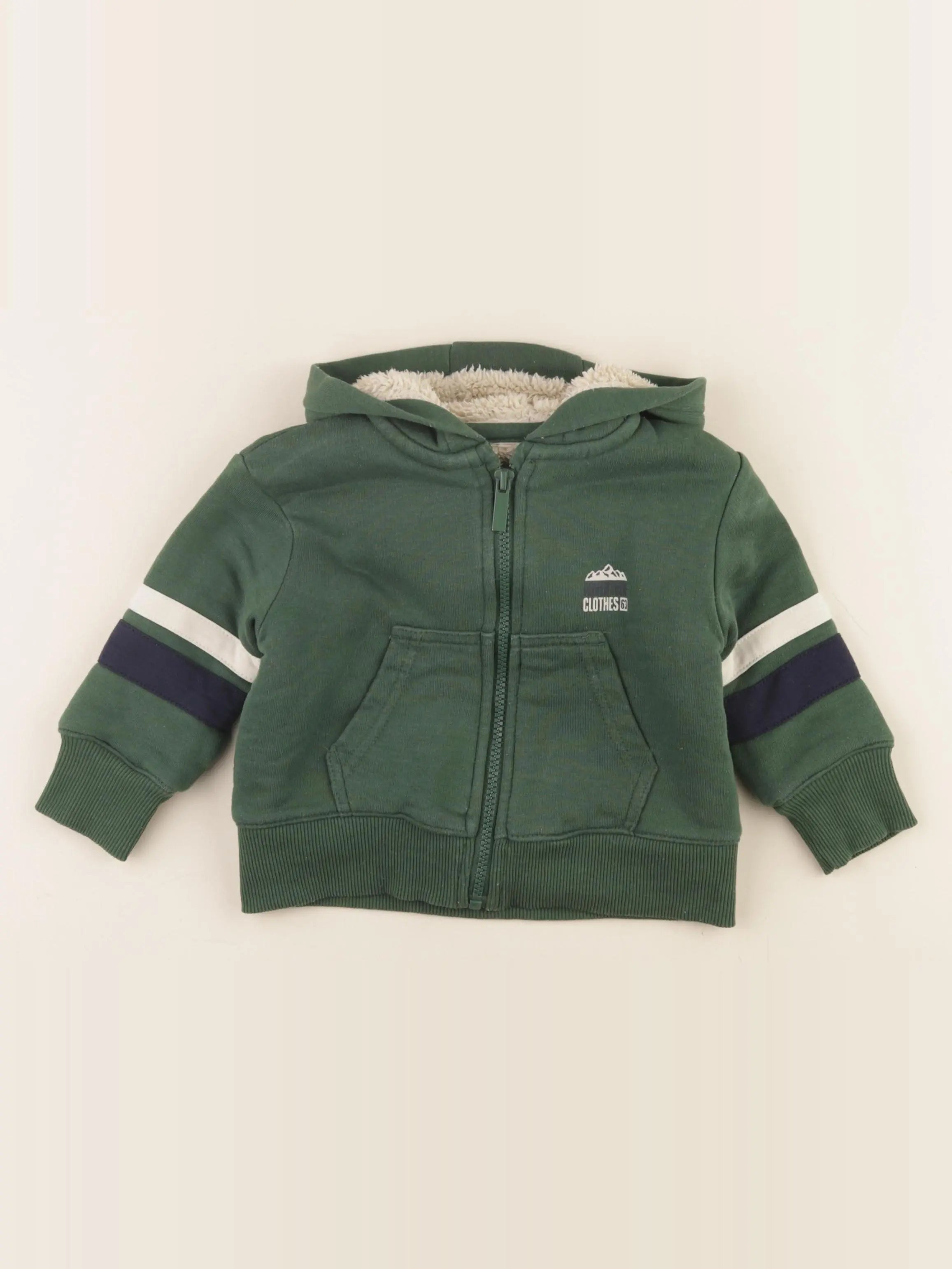 Vertbaudet - sweat vert - 2 ans