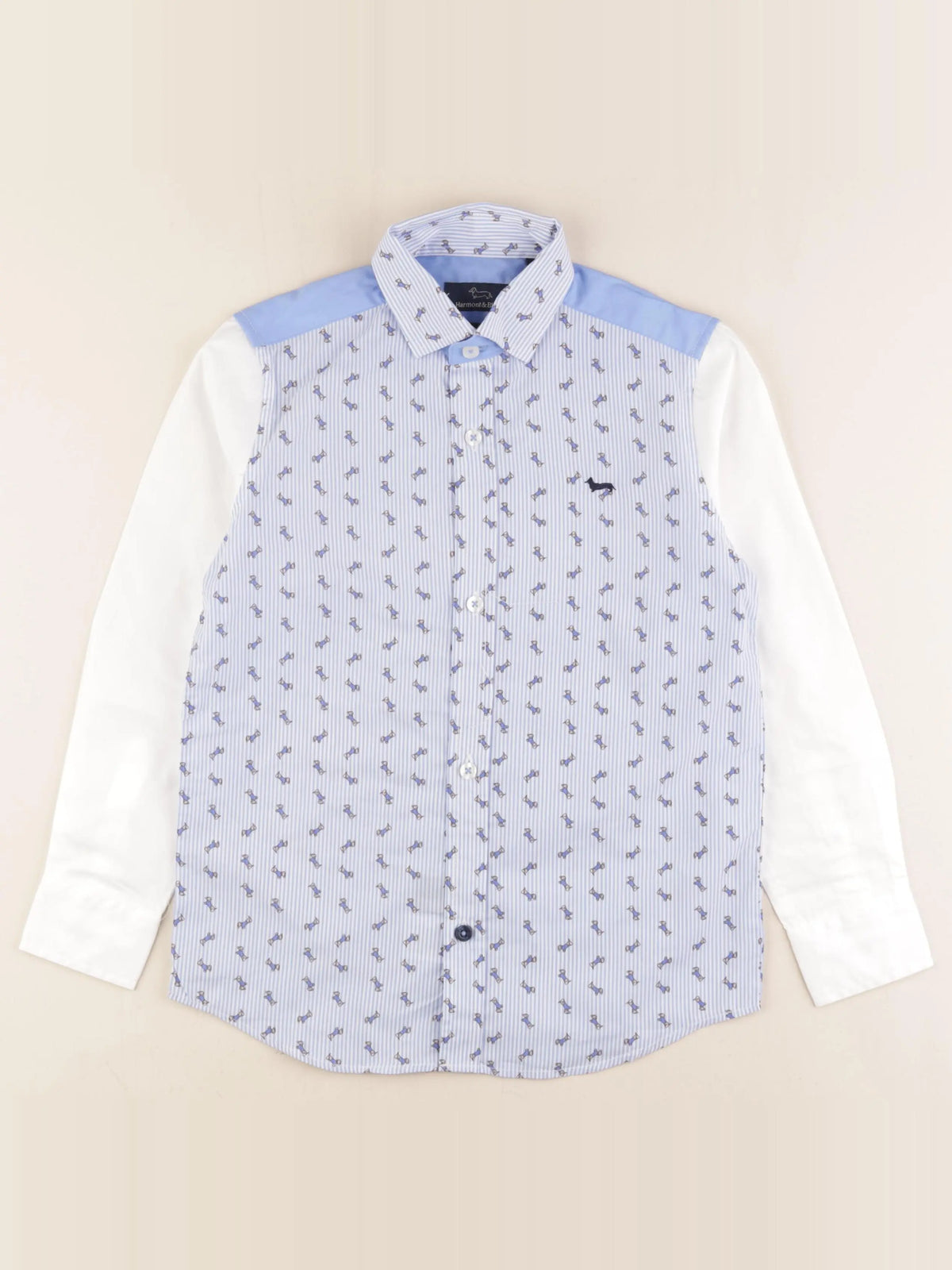Harmont & Blaine - chemise bleu, blanc - 8 ans