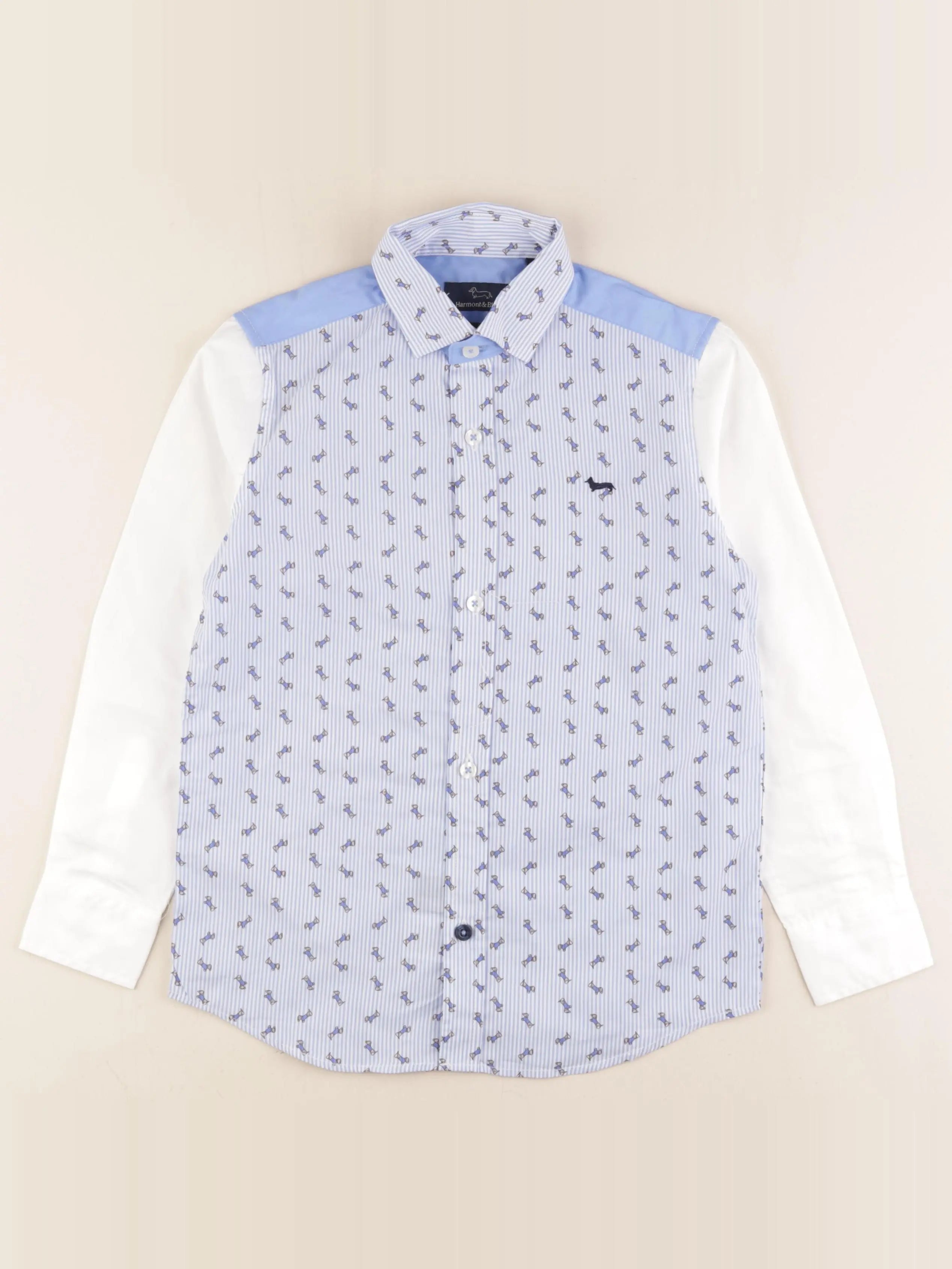 Harmont & Blaine - chemise bleu, blanc - 8 ans