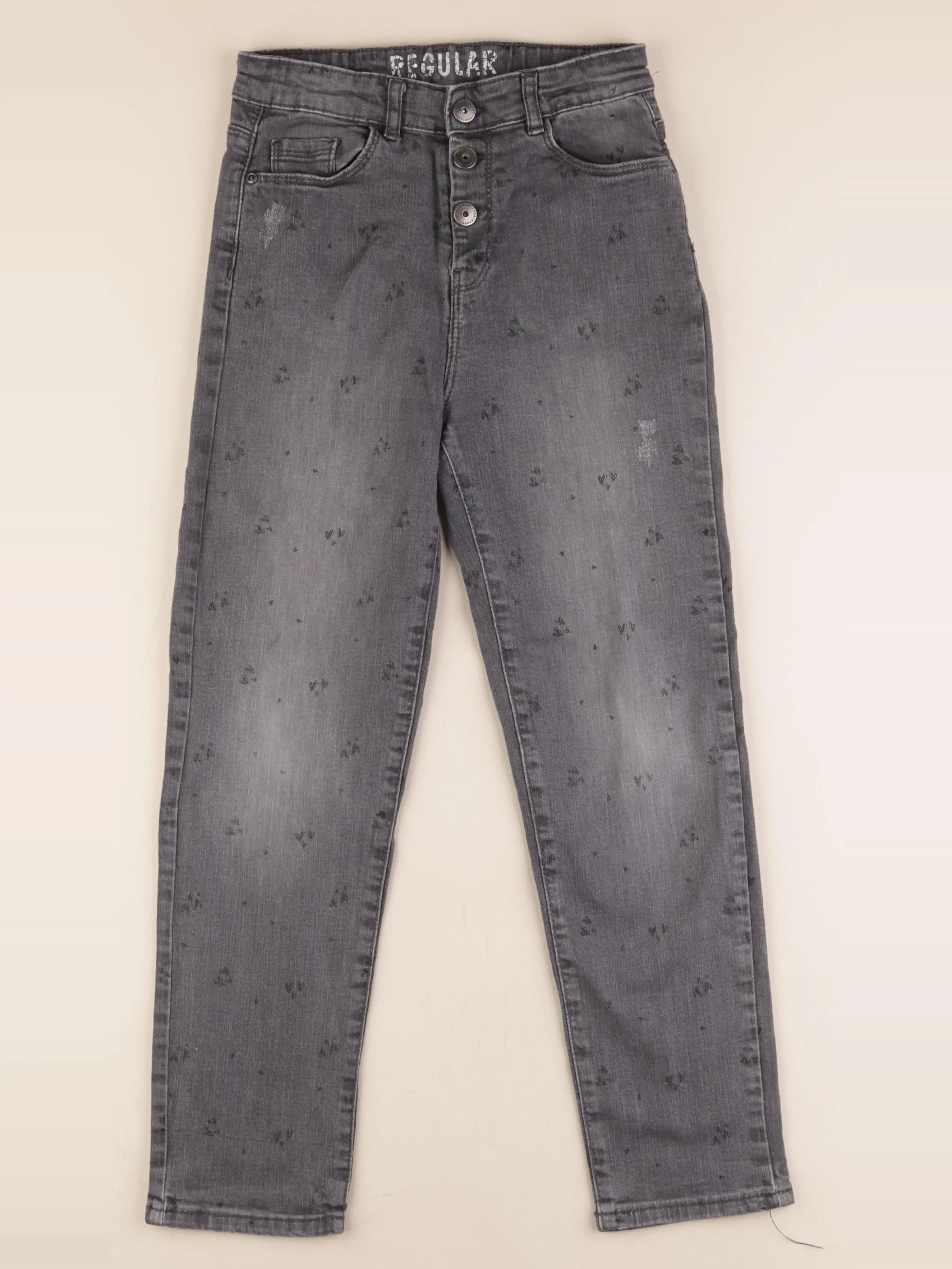 Vertbaudet - jean gris - 10 ans