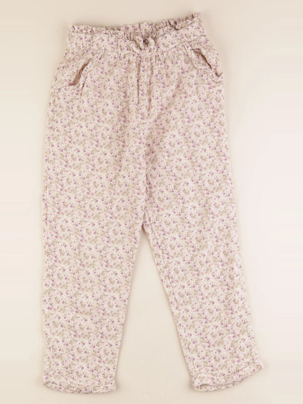 Vertbaudet - pantacourt beige - 10 ans