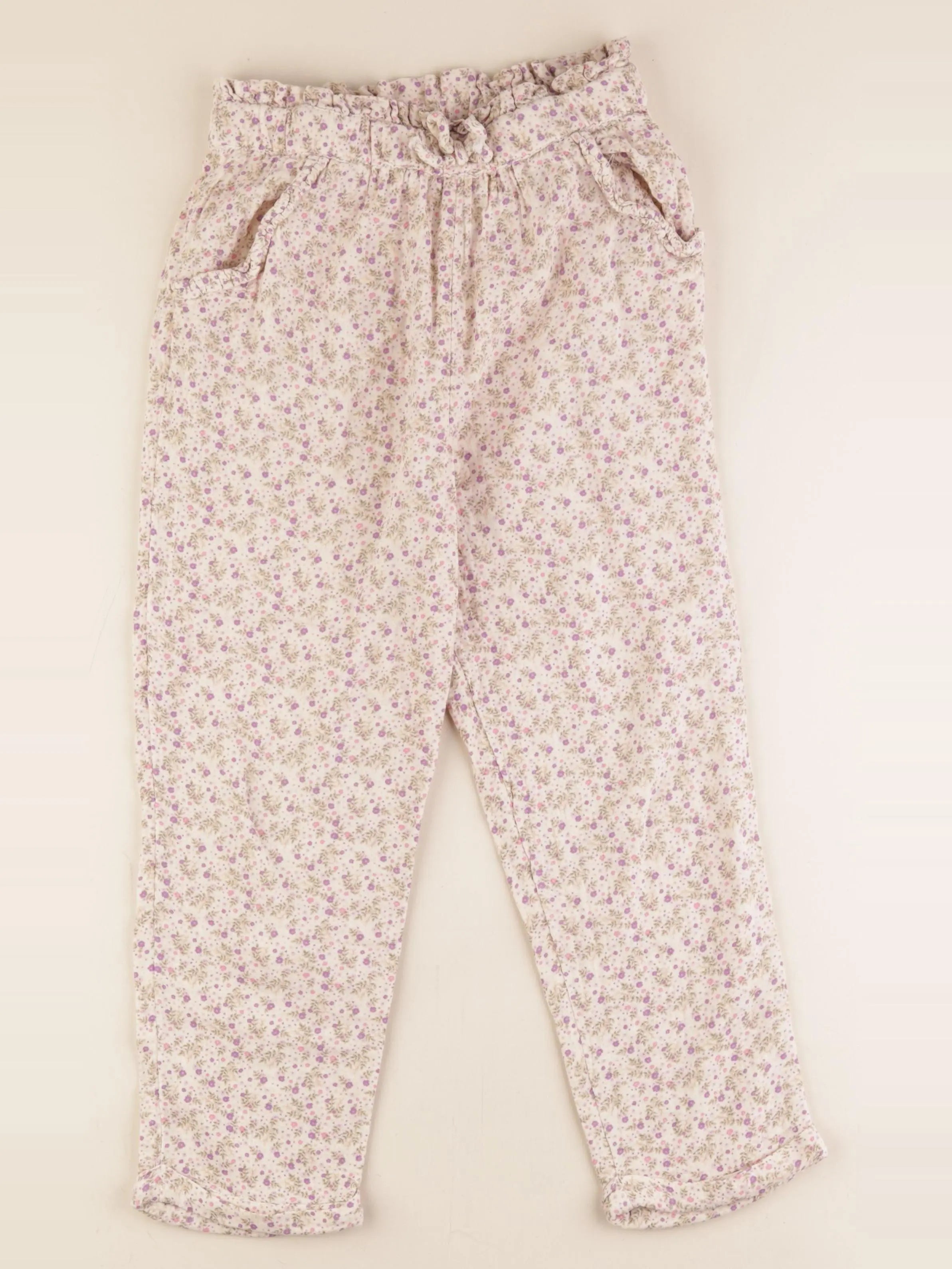 Vertbaudet - pantacourt beige - 10 ans