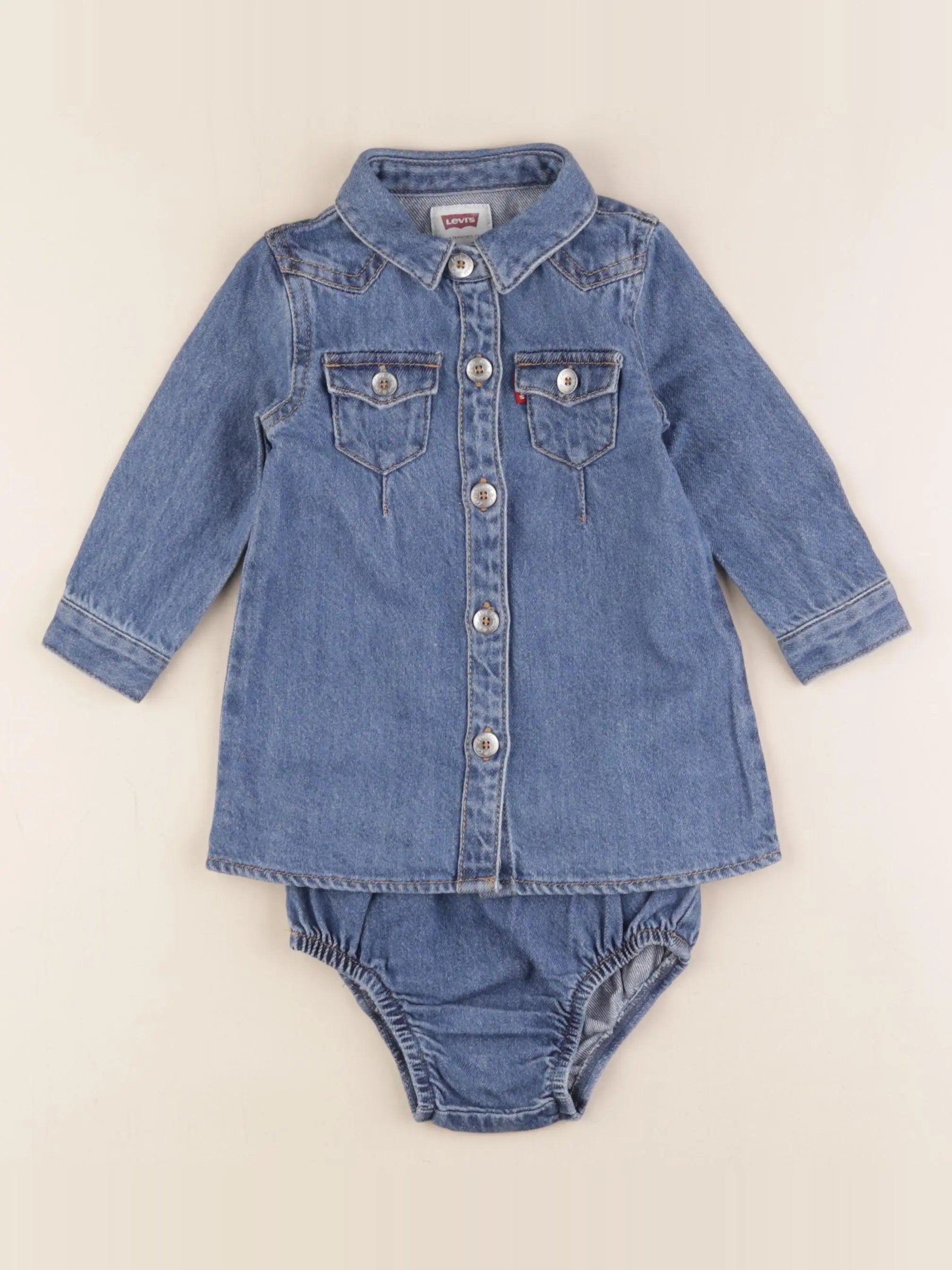 Levi's - robe bleu - 9 mois