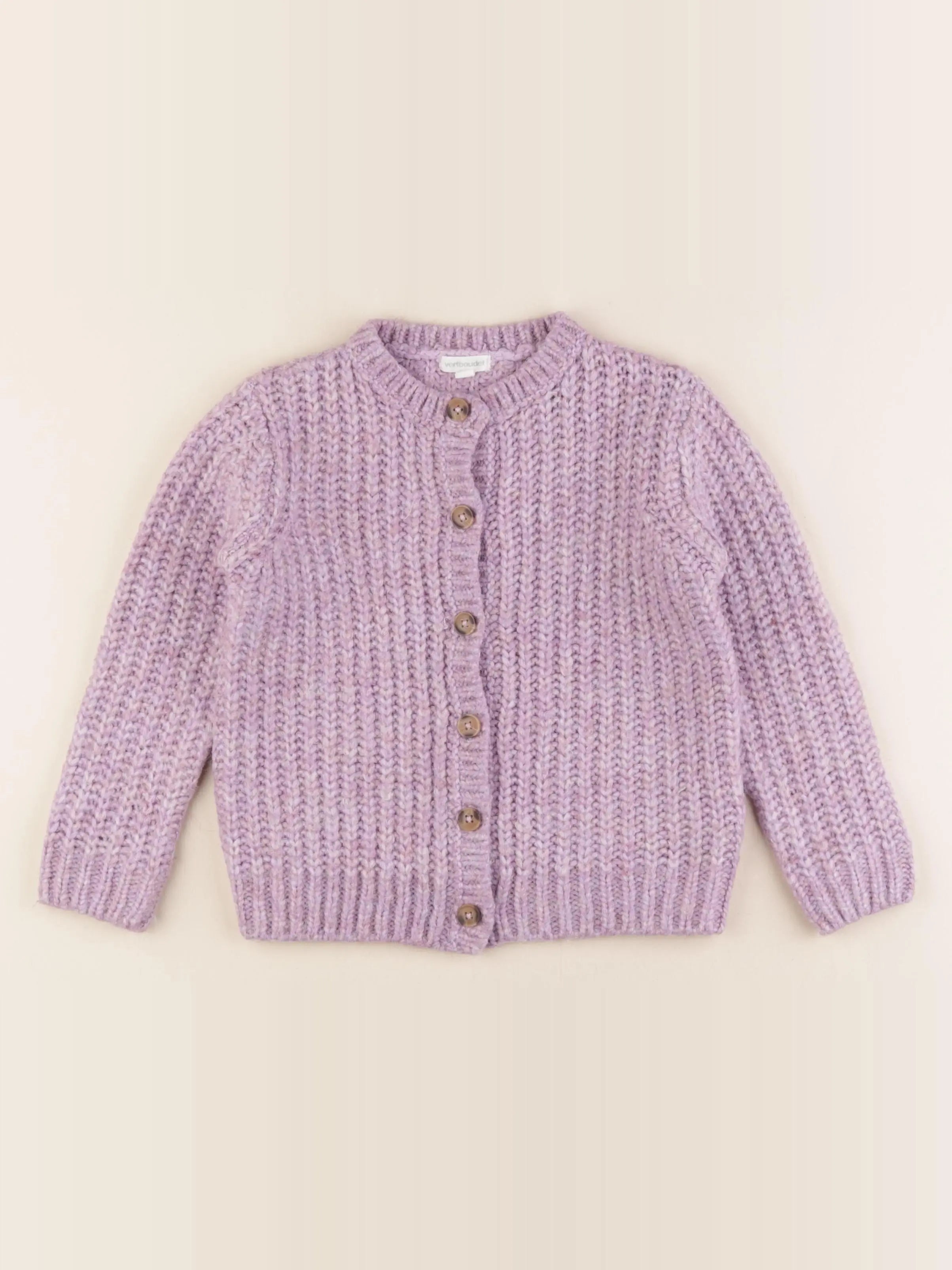 Vertbaudet - gilet violet - 5 ans