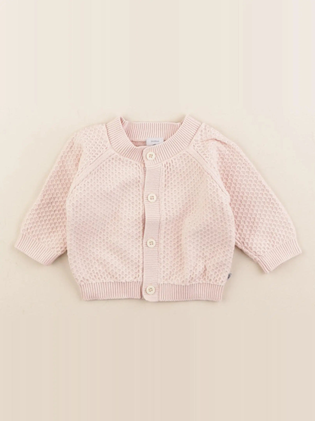 Petit Bateau - gilet rose - 3 mois