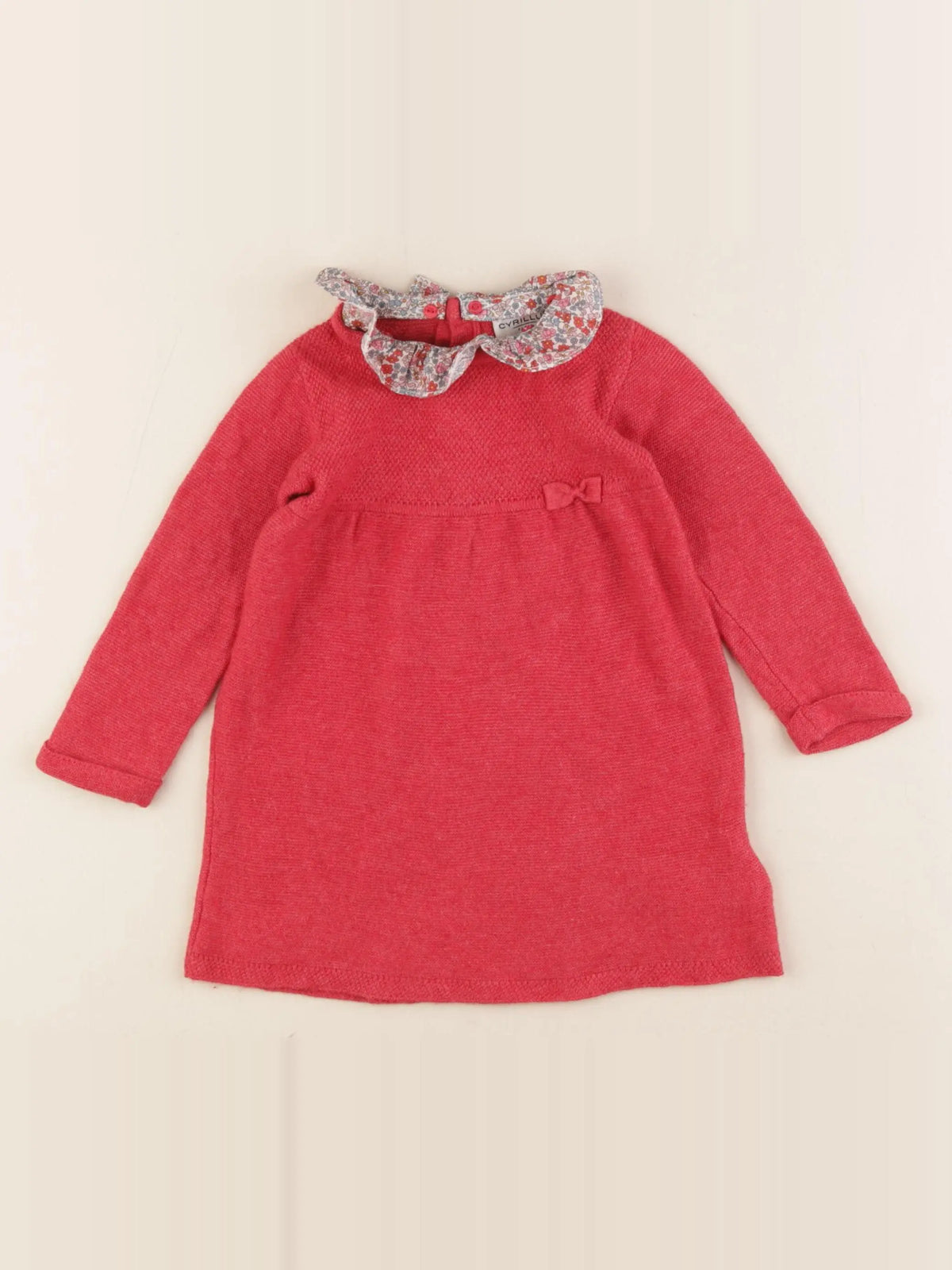 Cyrillus - robe rouge - 9 mois