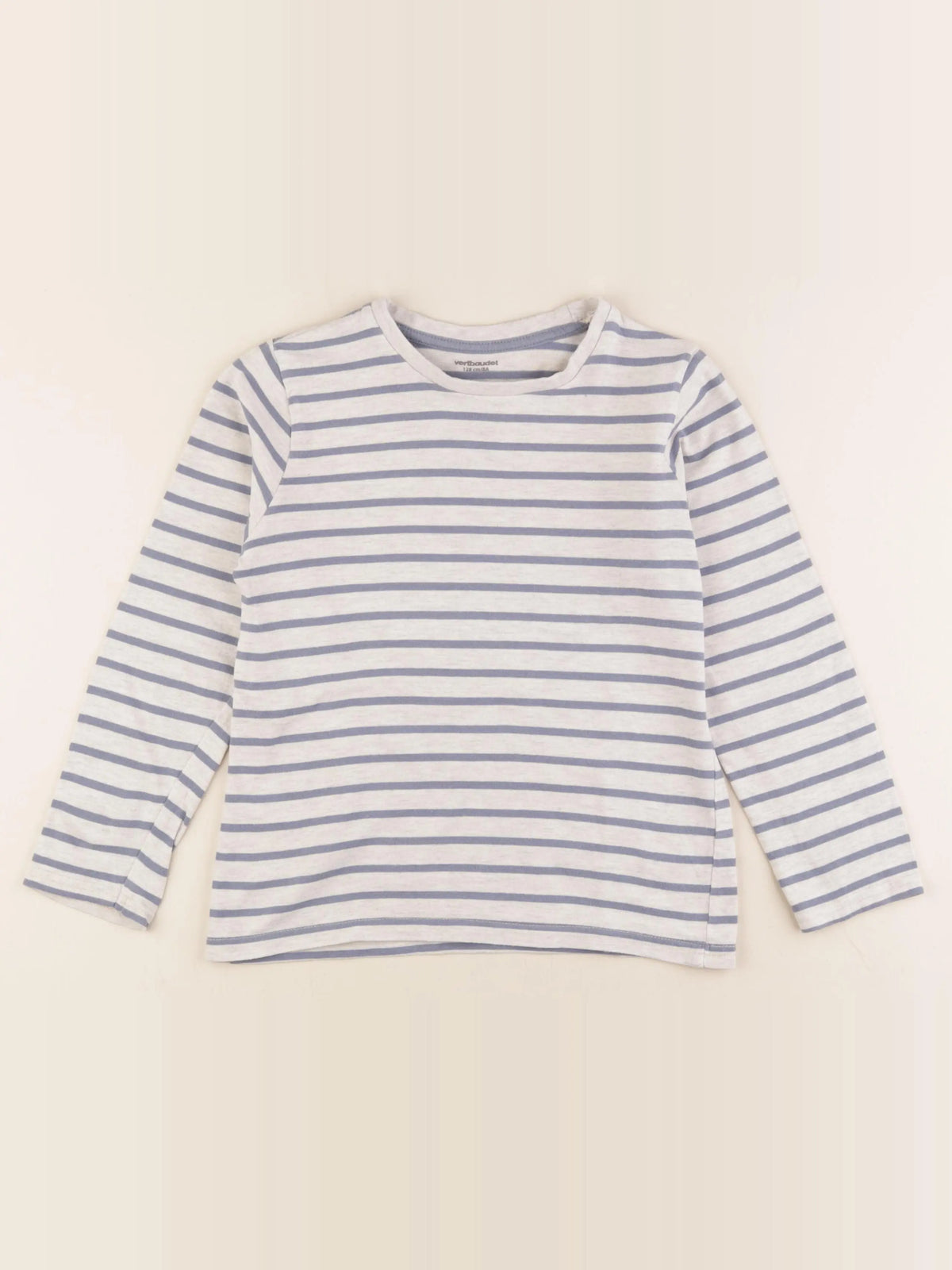 Vertbaudet - tee-shirt bleu, gris - 8 ans