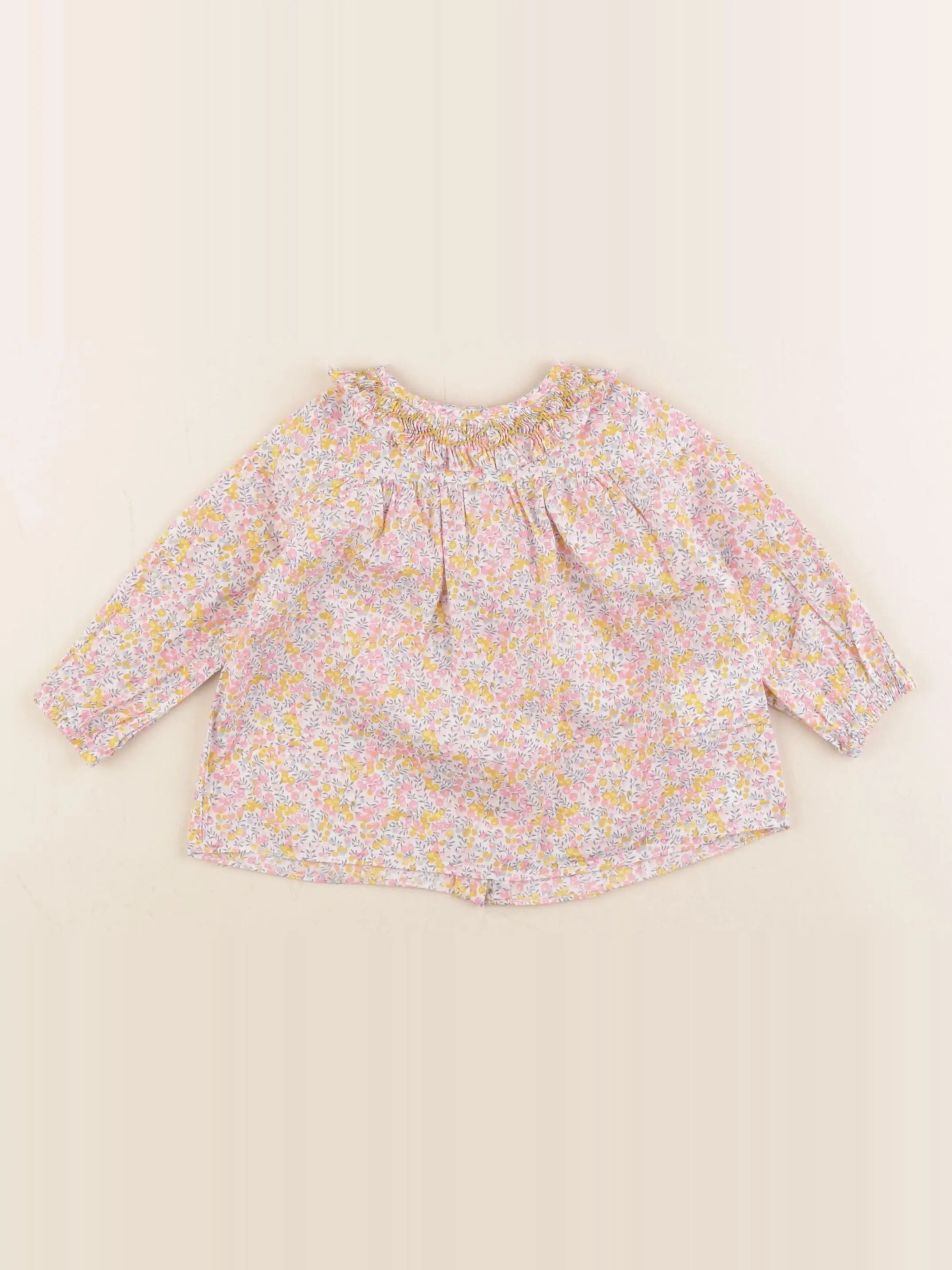 Cyrillus - blouse rose - 9 mois