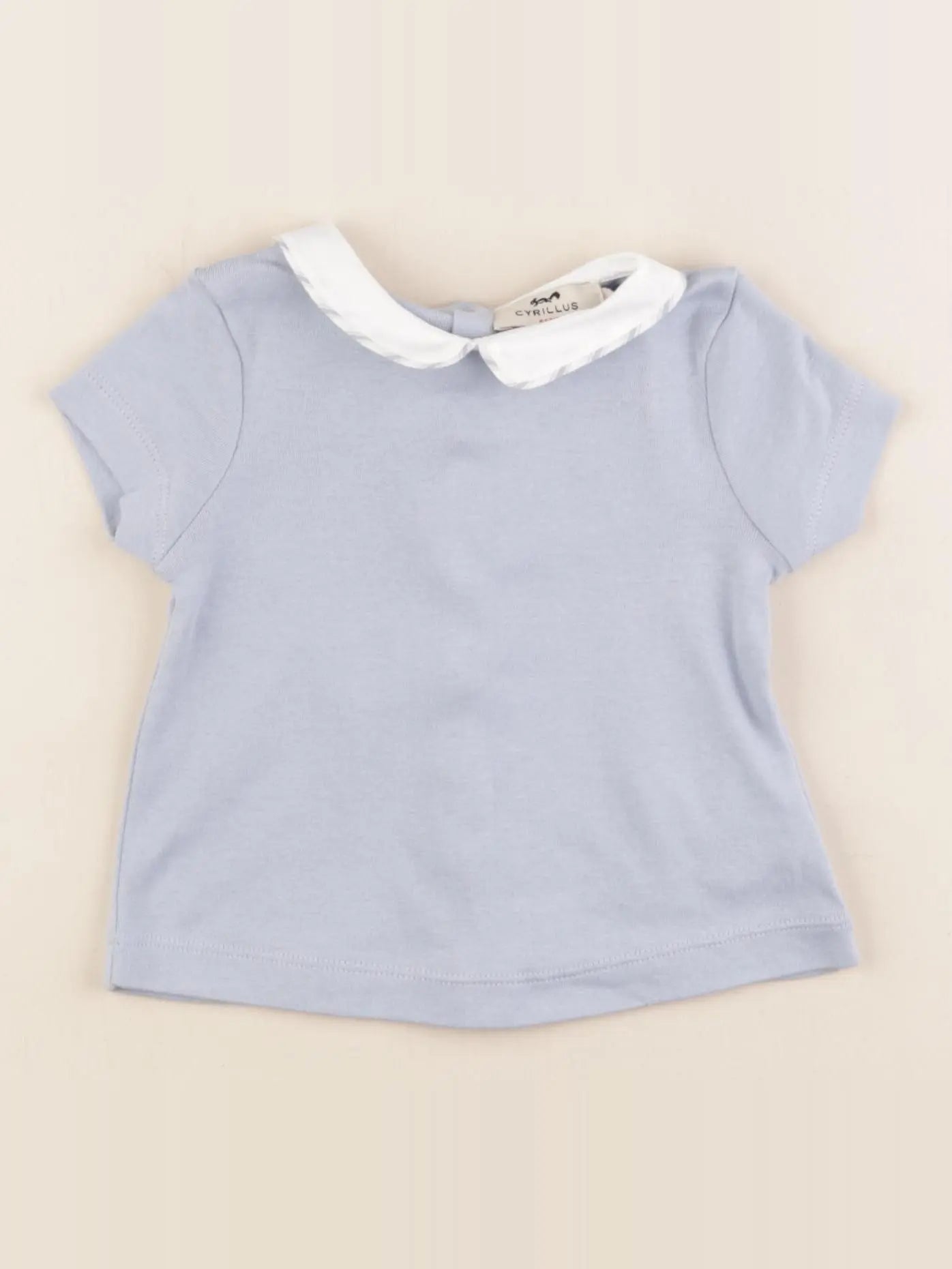 Cyrillus - tee-shirt bleu - 6 mois