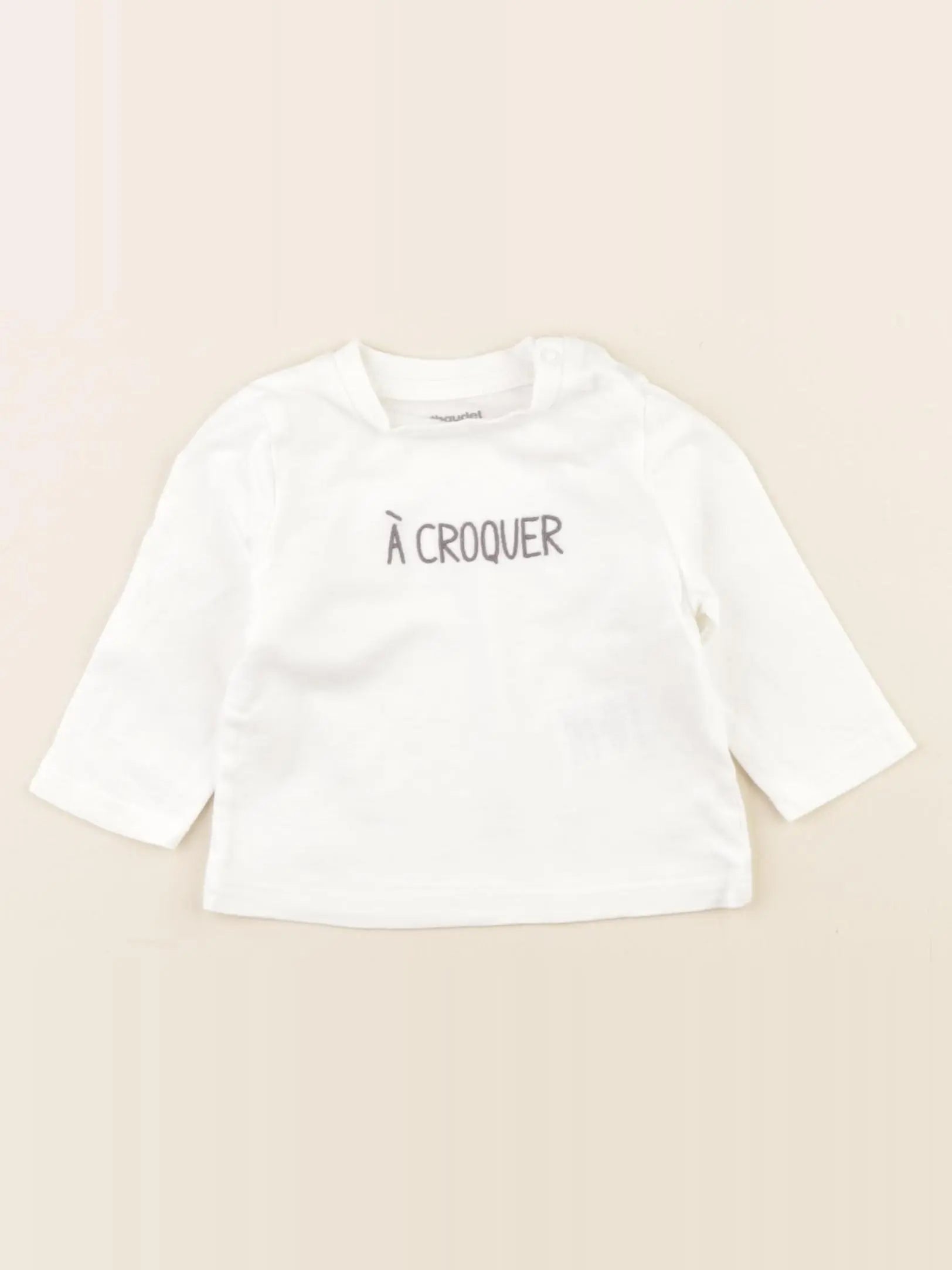 Vertbaudet - tee-shirt blanc - 3 mois