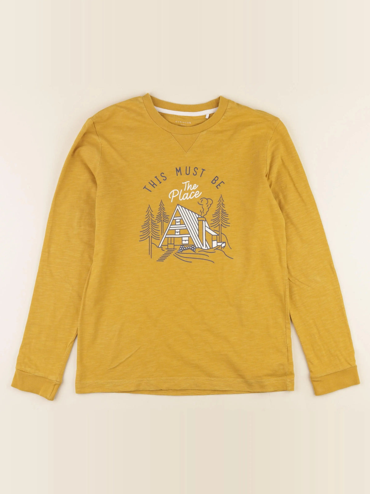Cyrillus - tee-shirt jaune - 12 ans