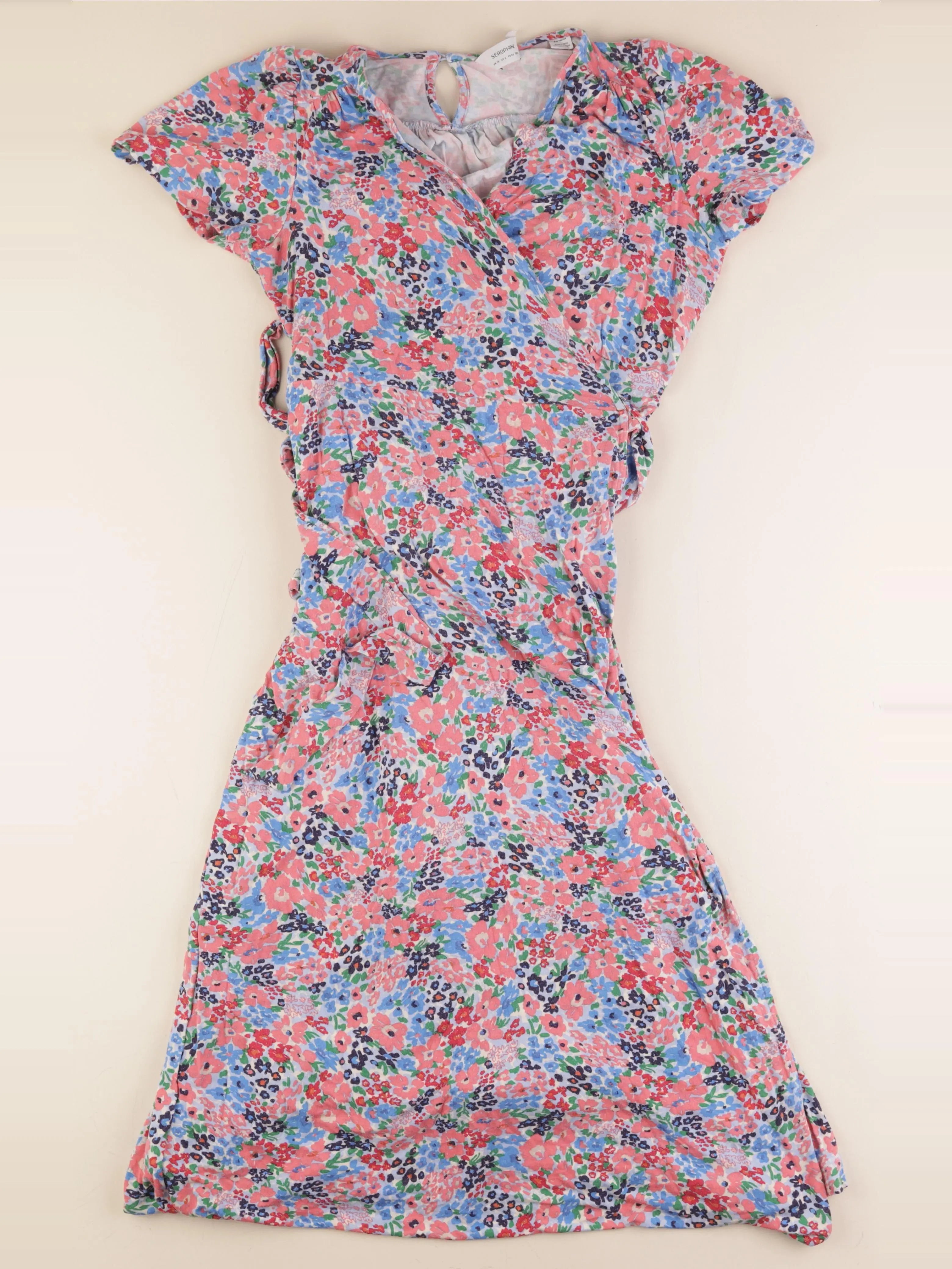 Seraphine - robe grossesse, allaitement rose, bleu - 40