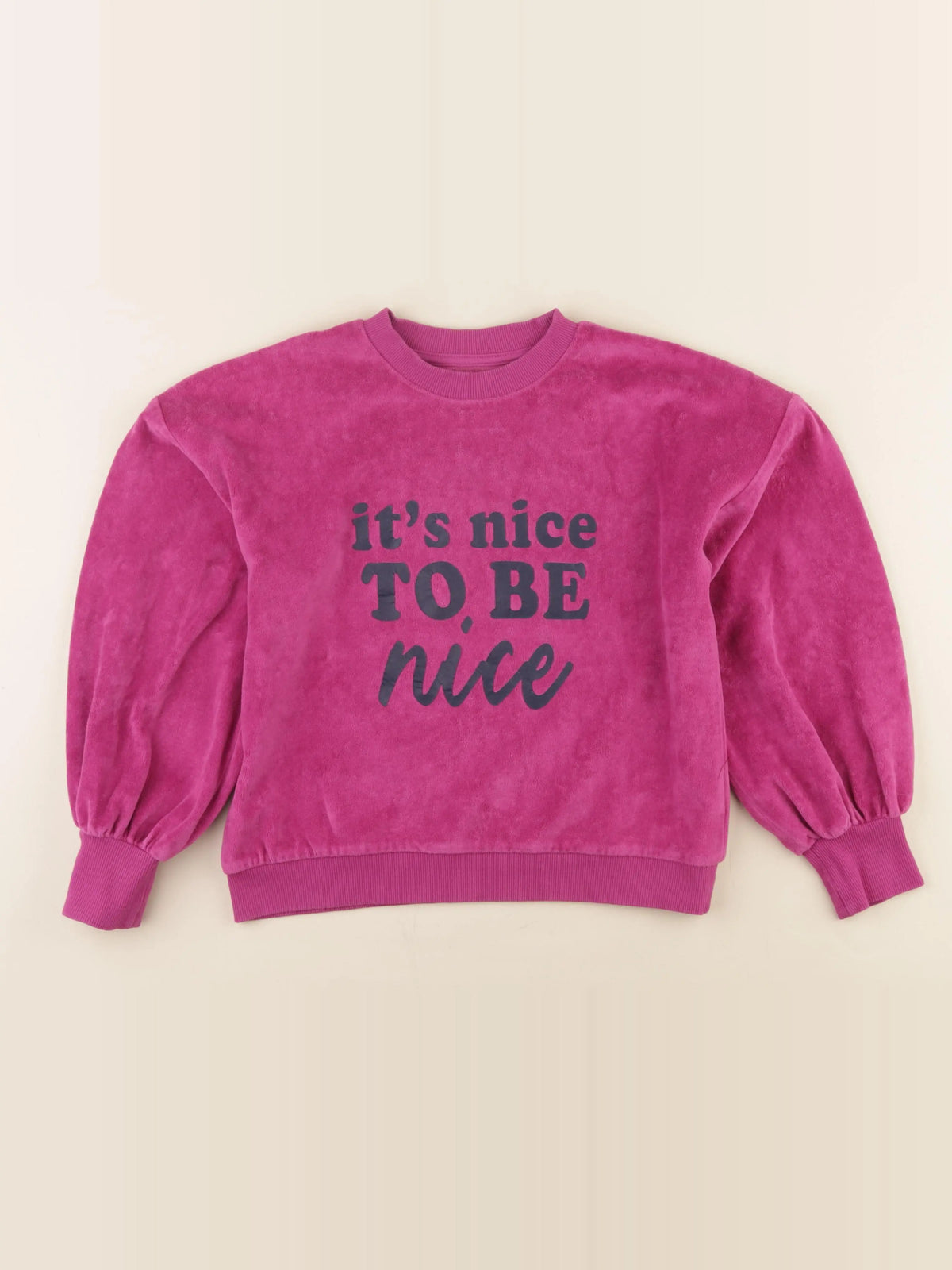 Vertbaudet - sweat rose - 10 ans