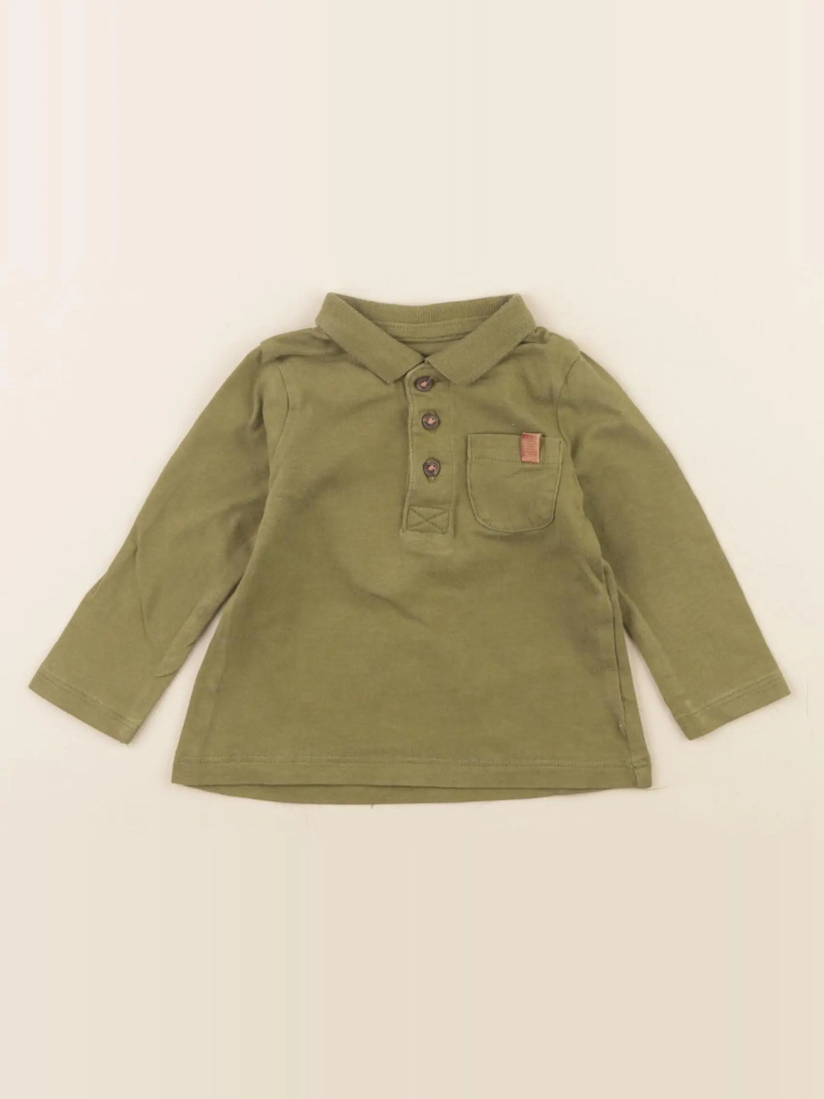 Vertbaudet - polo vert - 3 mois