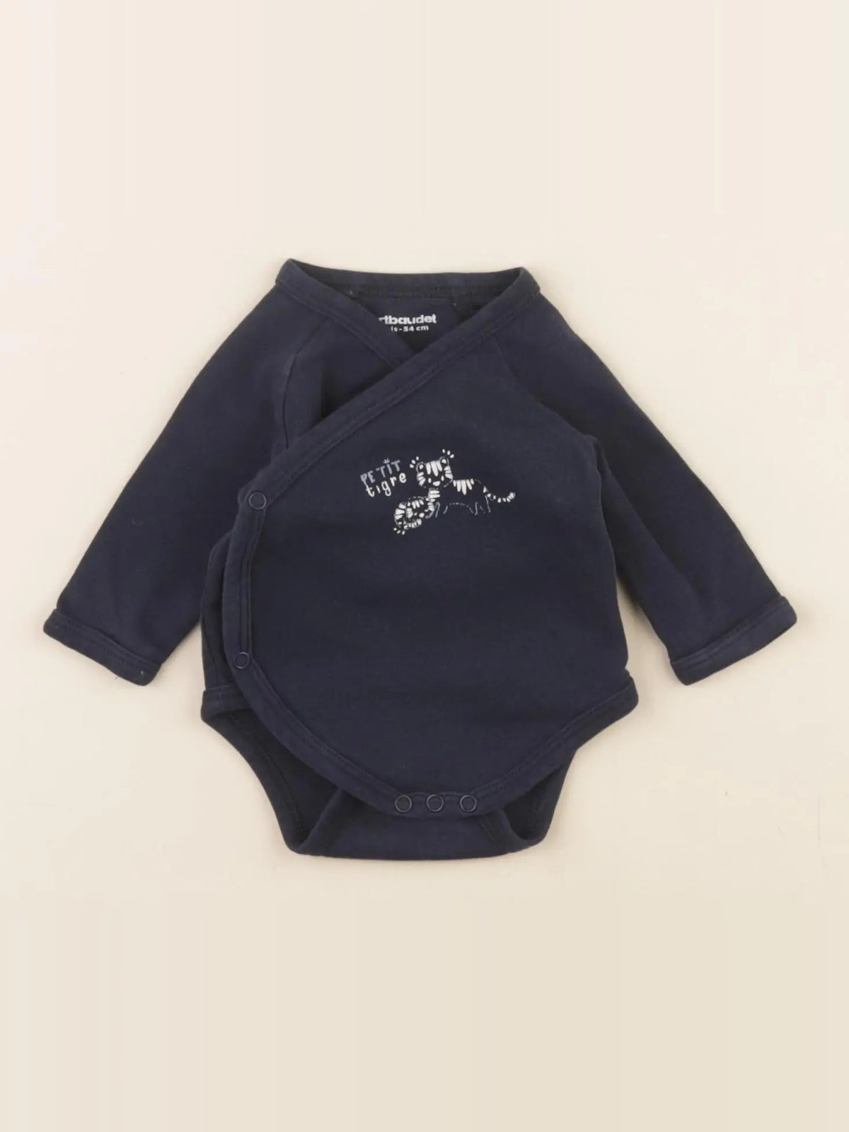 Vertbaudet - body bleu - 1 mois