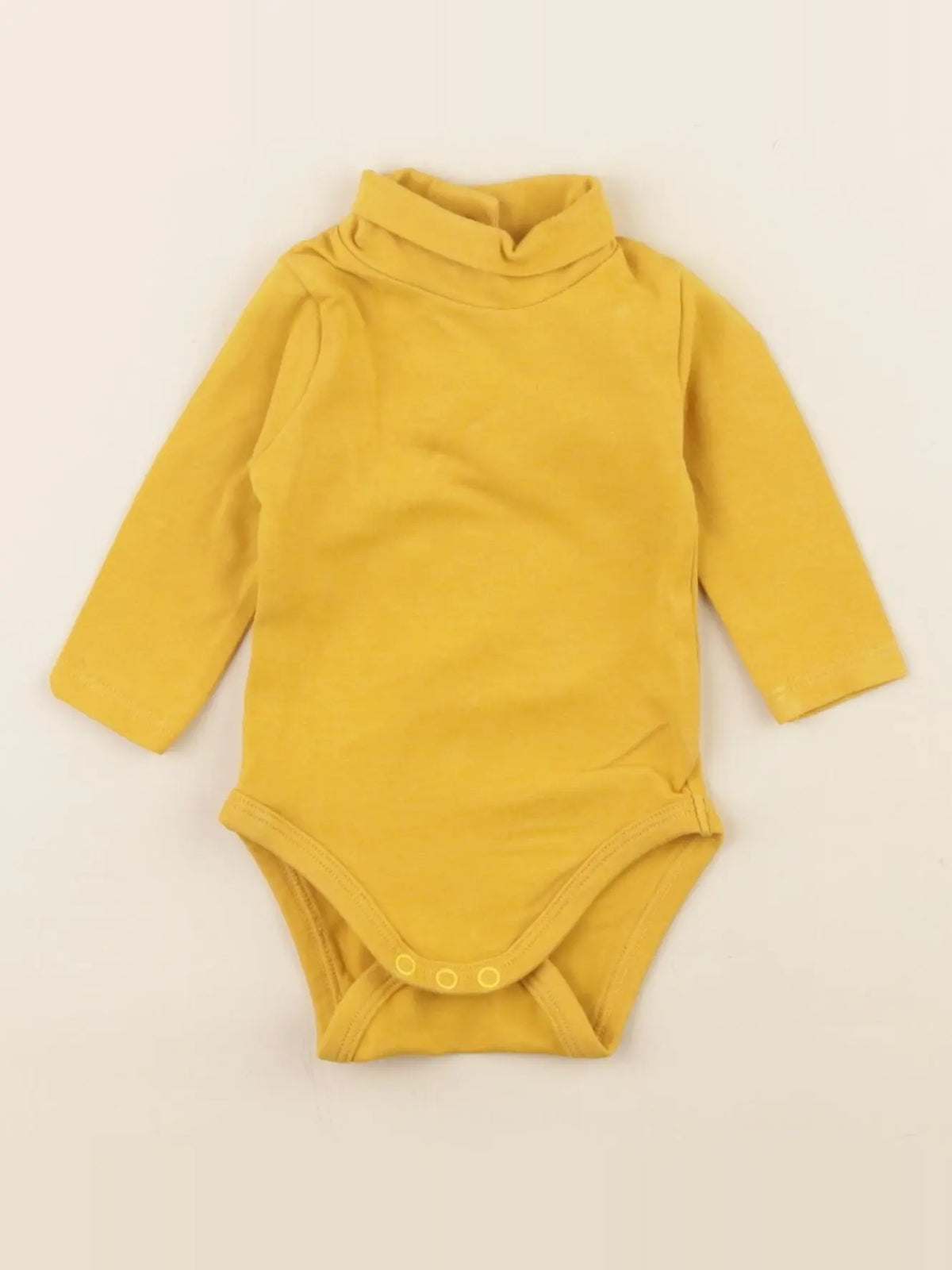 Vertbaudet - body à col jaune - 1 mois