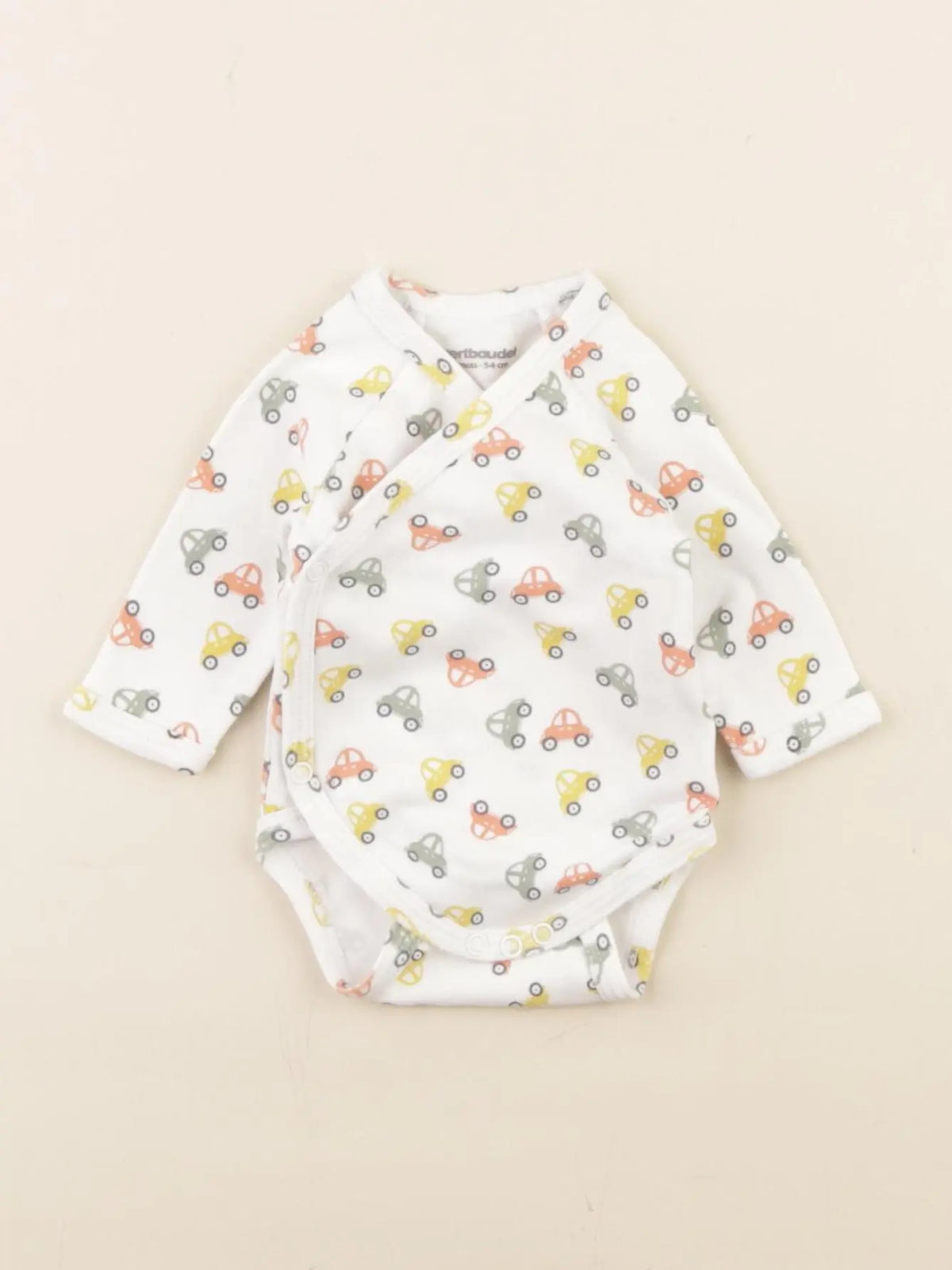 Vertbaudet - body blanc, multicolore - 1 mois