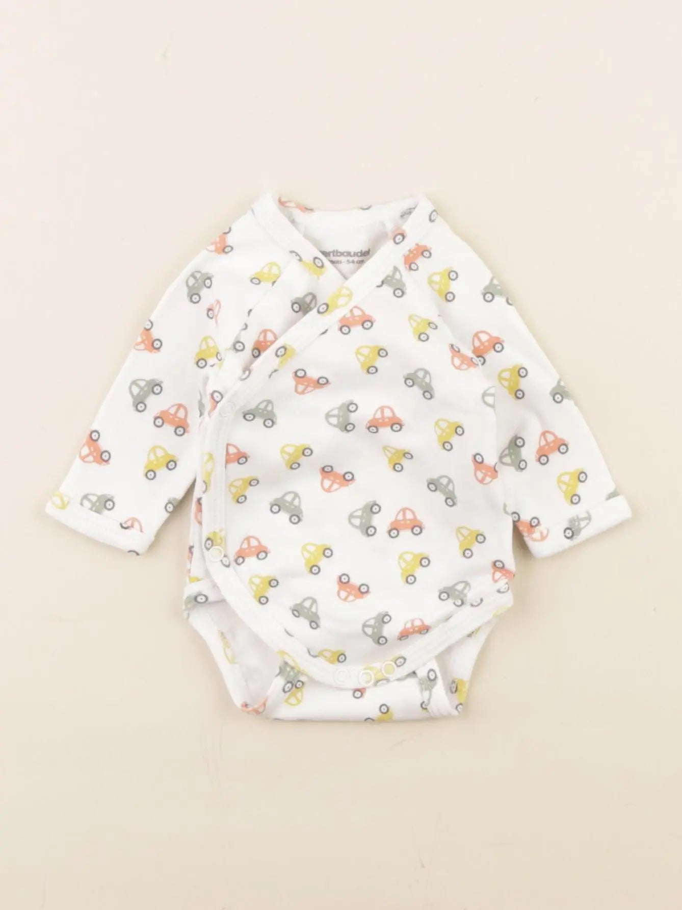 Vertbaudet - body blanc, multicolore - 1 mois