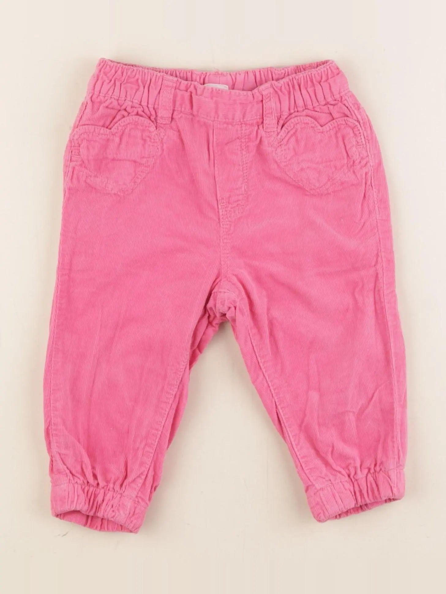 H&M - pantalon rose - 6/9 mois