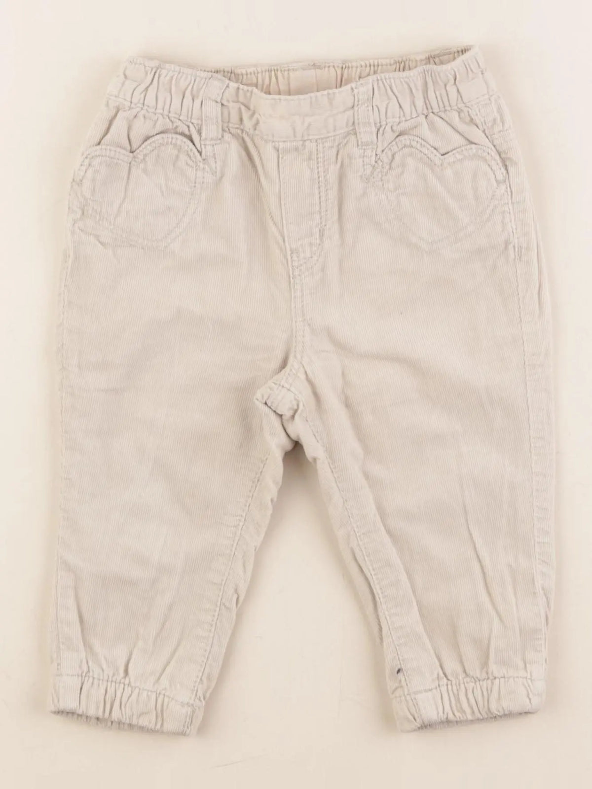 H&M - pantalon beige - 6/9 mois