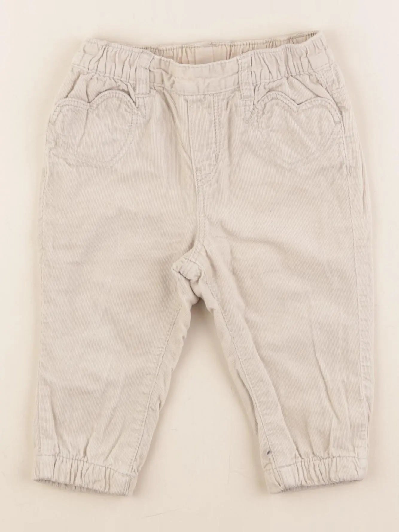 H&M - pantalon beige - 6/9 mois