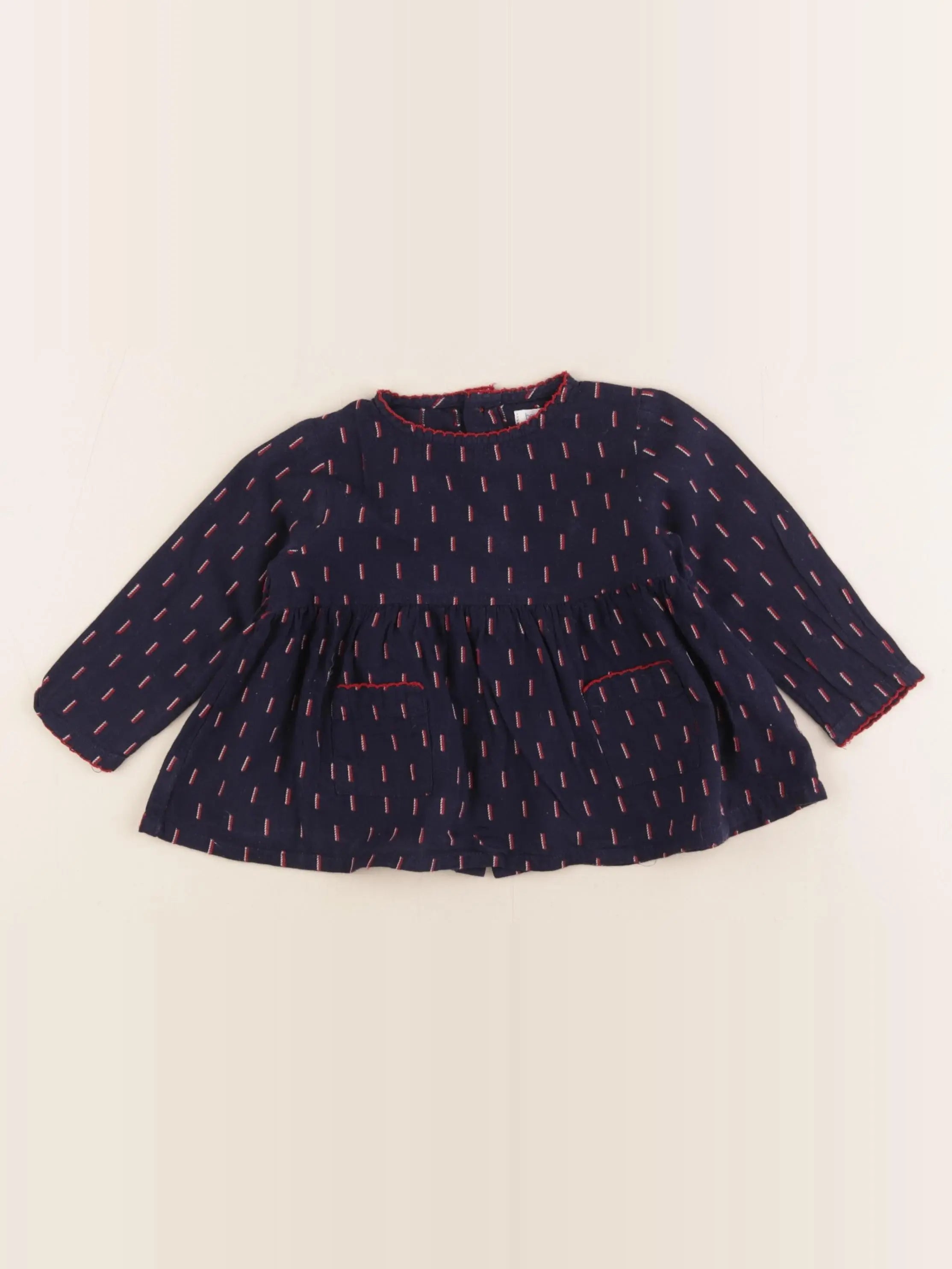Boutchou - blouse bleu - 9 mois