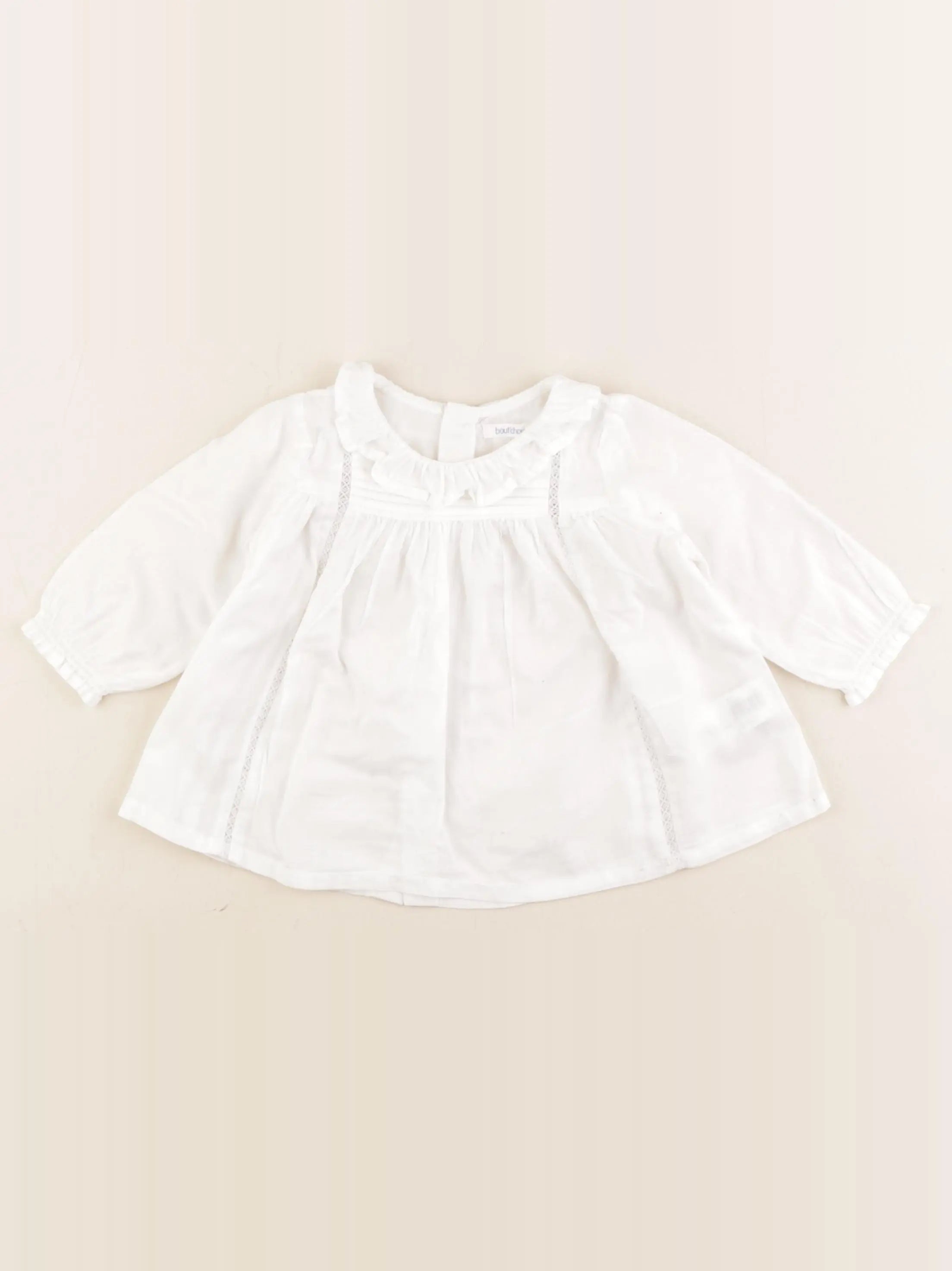 Boutchou - blouse blanc - 9 mois
