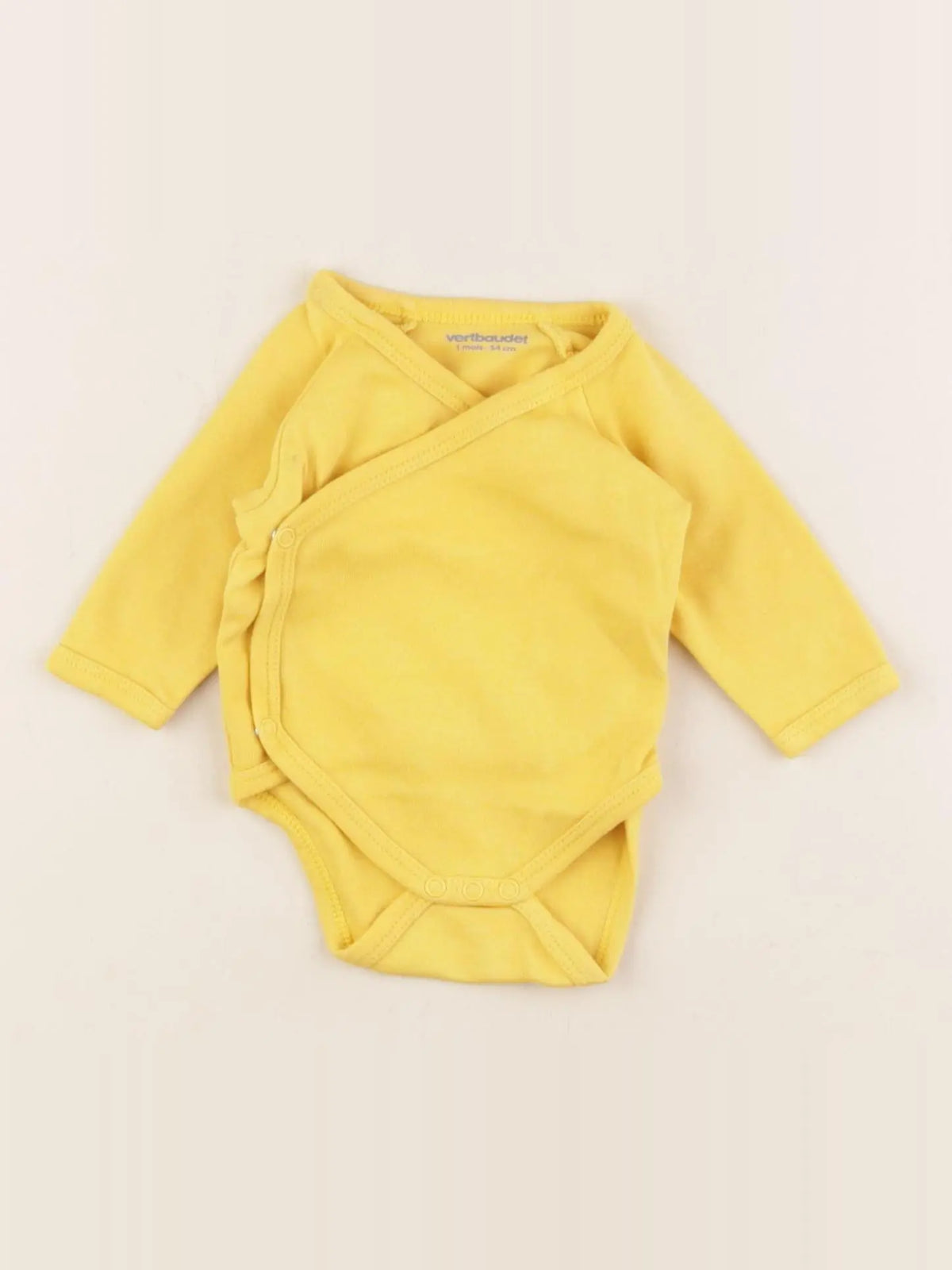 Vertbaudet - body jaune - 1 mois