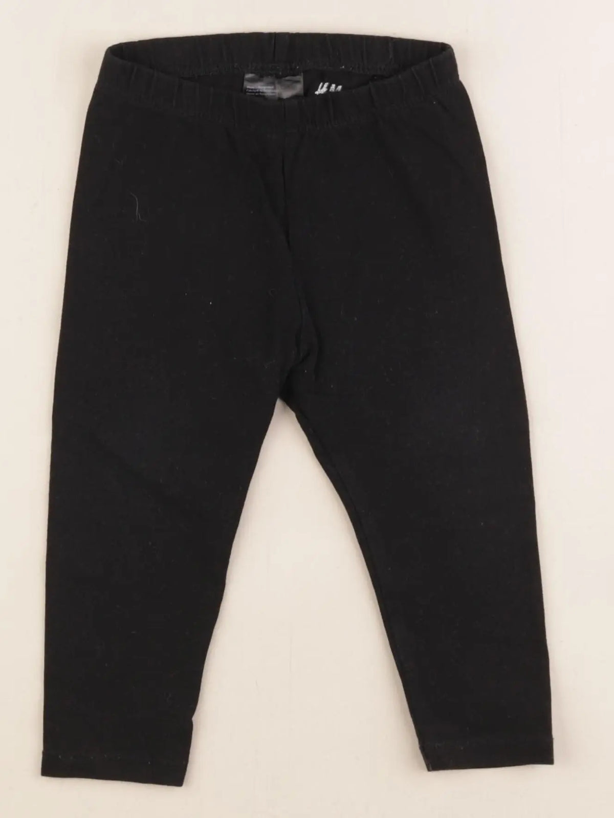 H&M - legging noir - 12 mois